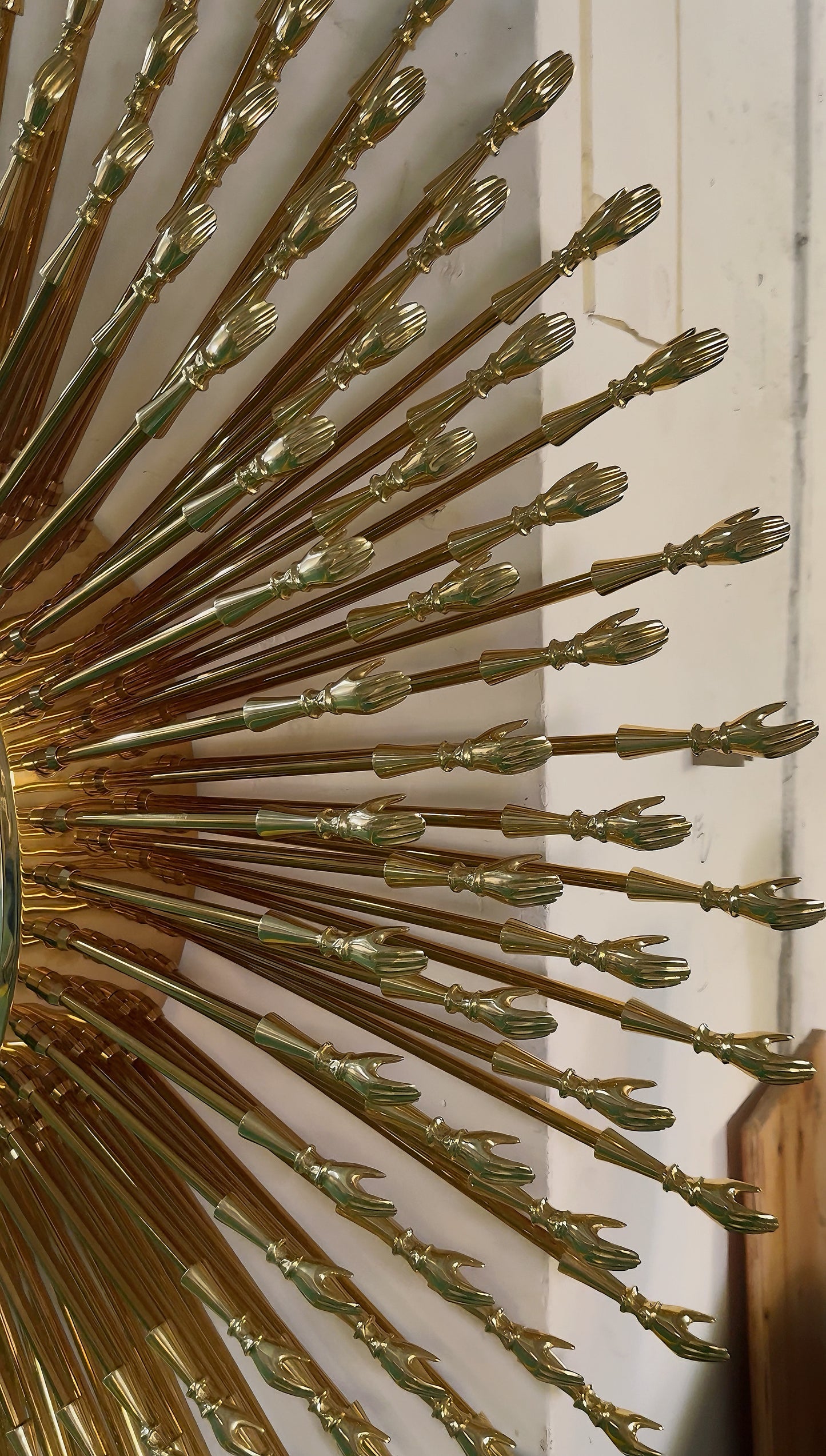 PURE COPPER GODDESS MIRROR HIGH-END VILLA DECORATION