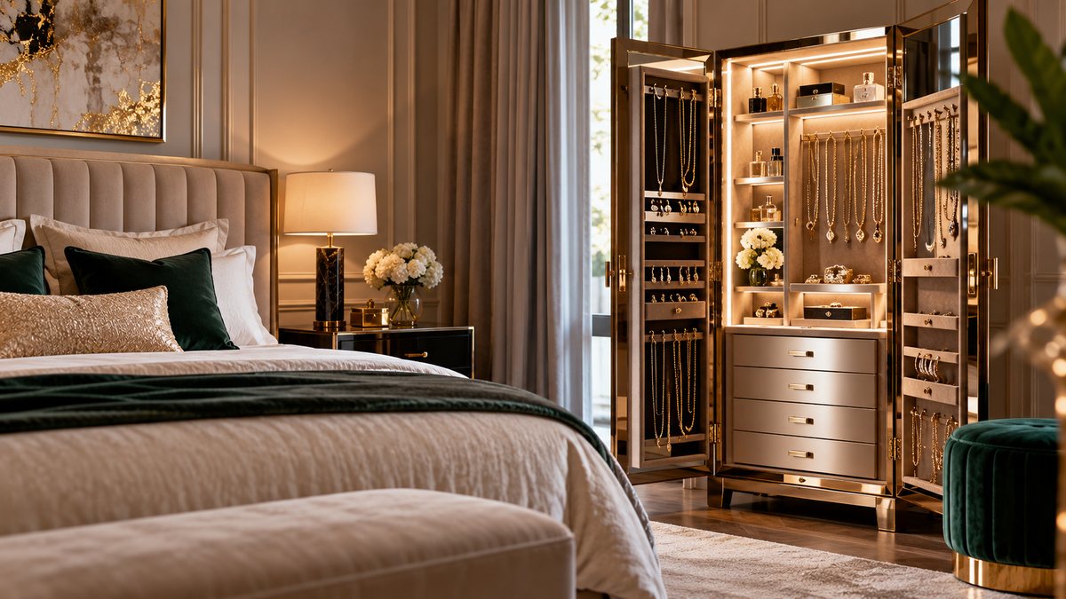 Why a Jewellery Cabinet Can Be the Missing Piece in a Luxury Bedroom