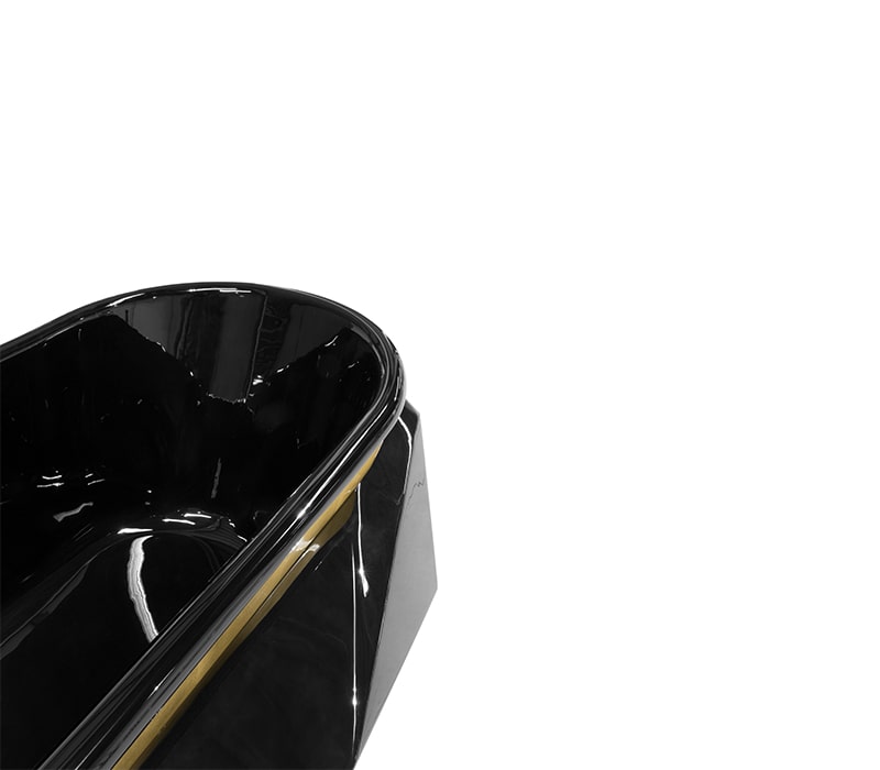 DIAMOND BLACK GOLD BATHTUB