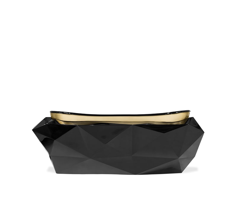 DIAMOND BLACK GOLD BATHTUB