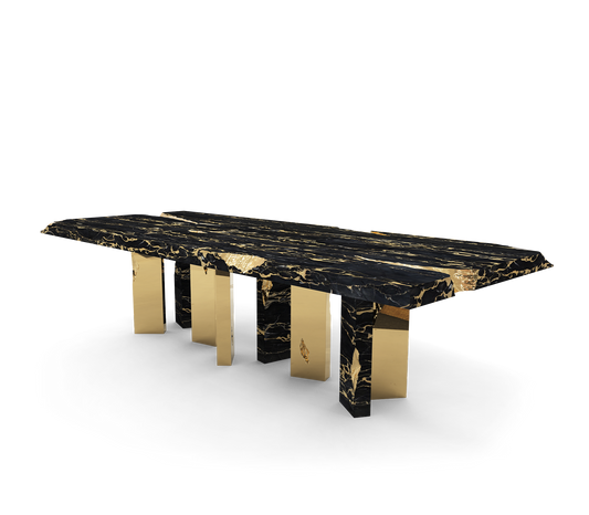 Brass Solid wood EMPIRE DINING TABLE