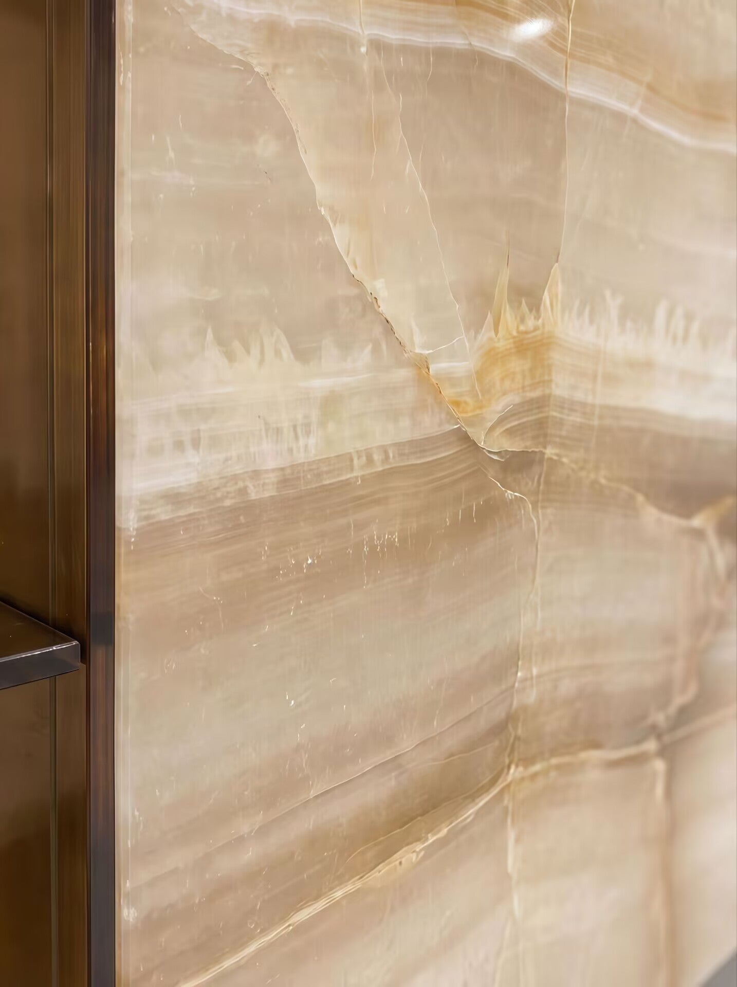 36E8 Glass Luxury Stainless Steel Modern Artistic Marble Sideboard
