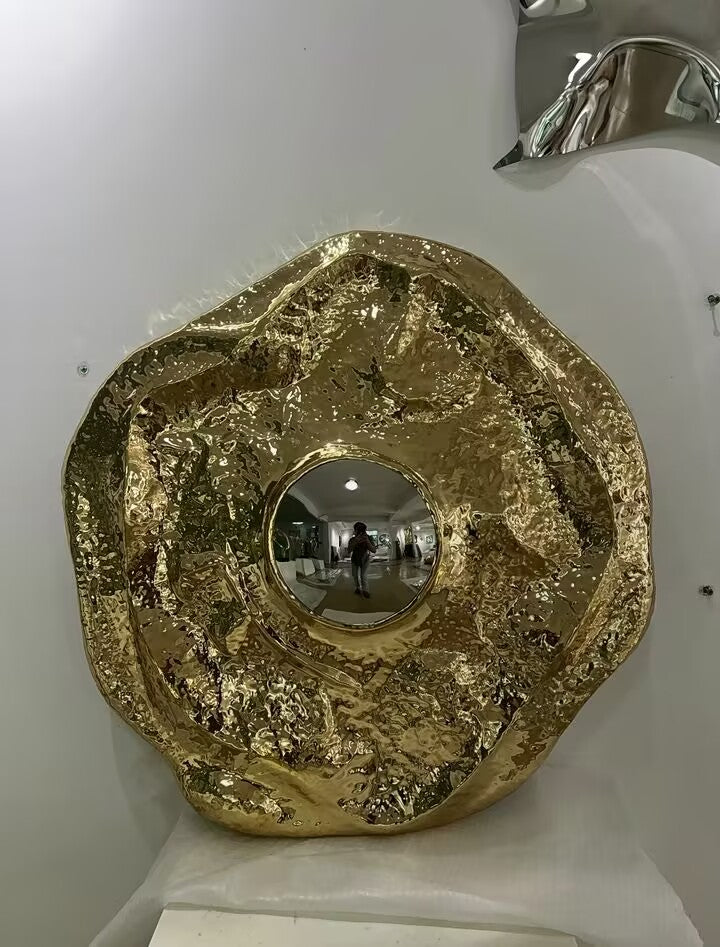 ANGRA High-end creative brass decorative hanging mirror