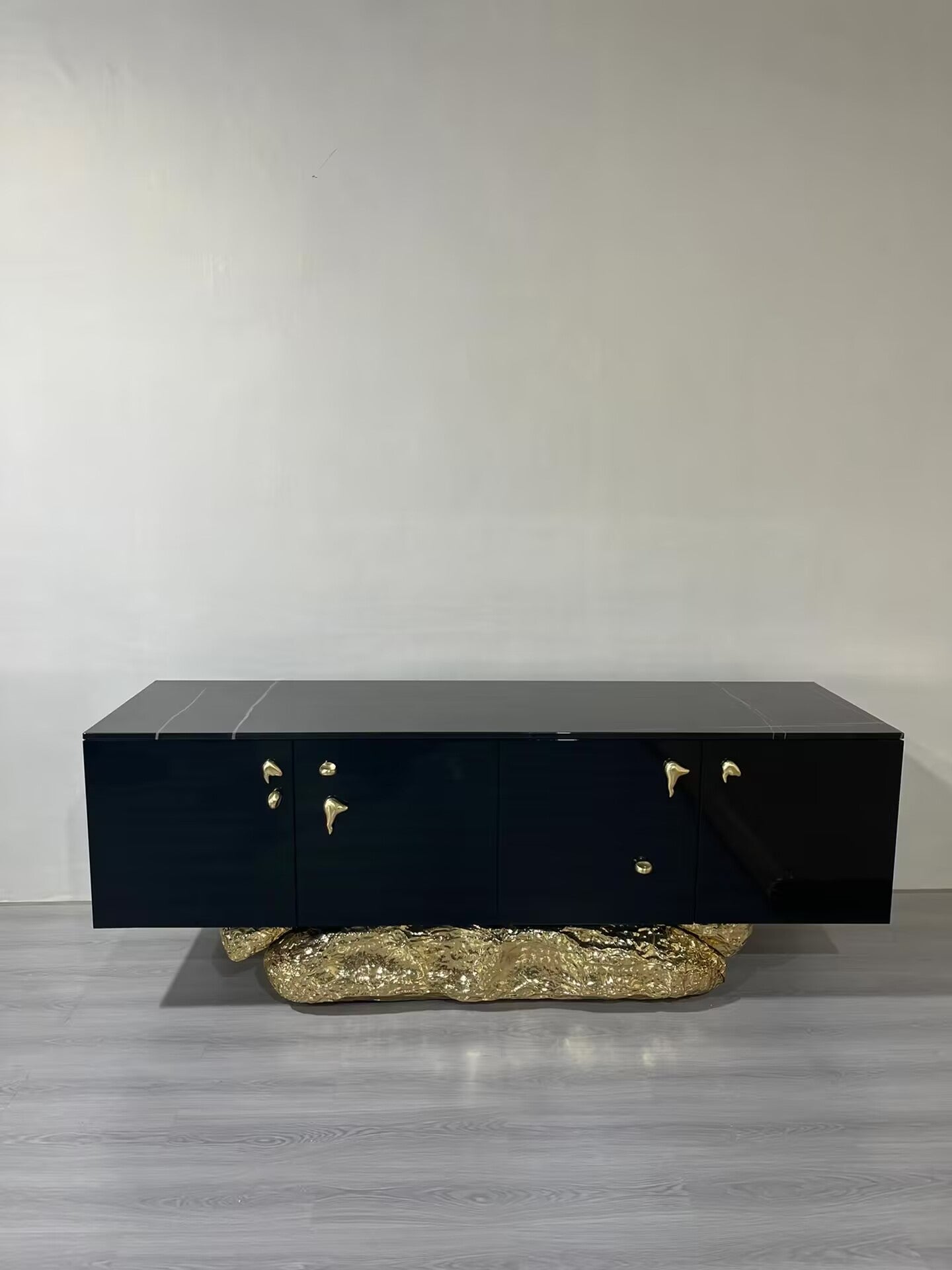 Angra Italian Luxury Solid Wood Marble Decorative Sideboard