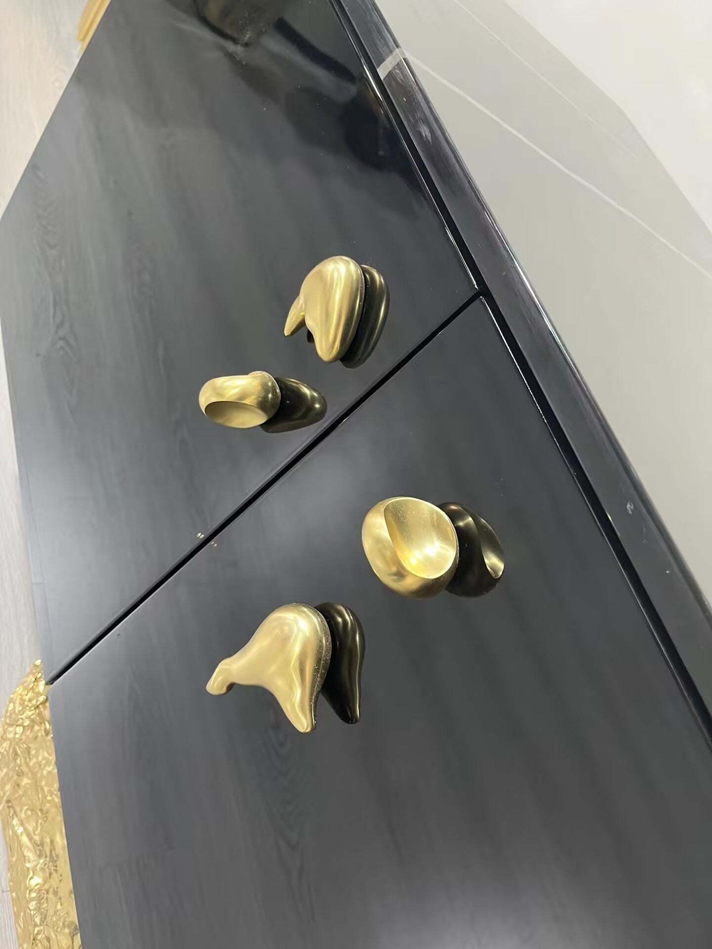 Angra Italian Luxury Solid Wood Marble Decorative Sideboard