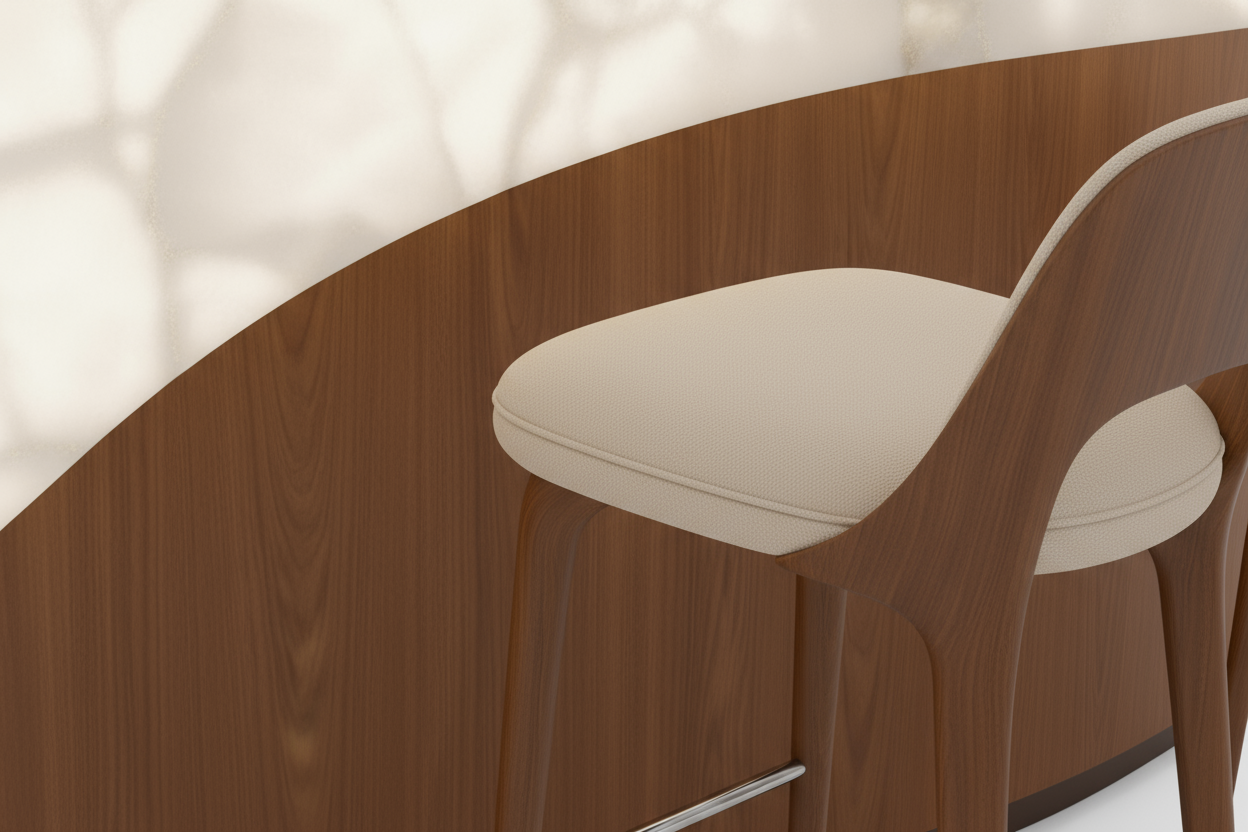 "AURA" Luxury Luxury solid wood art creative marble Bar Counter