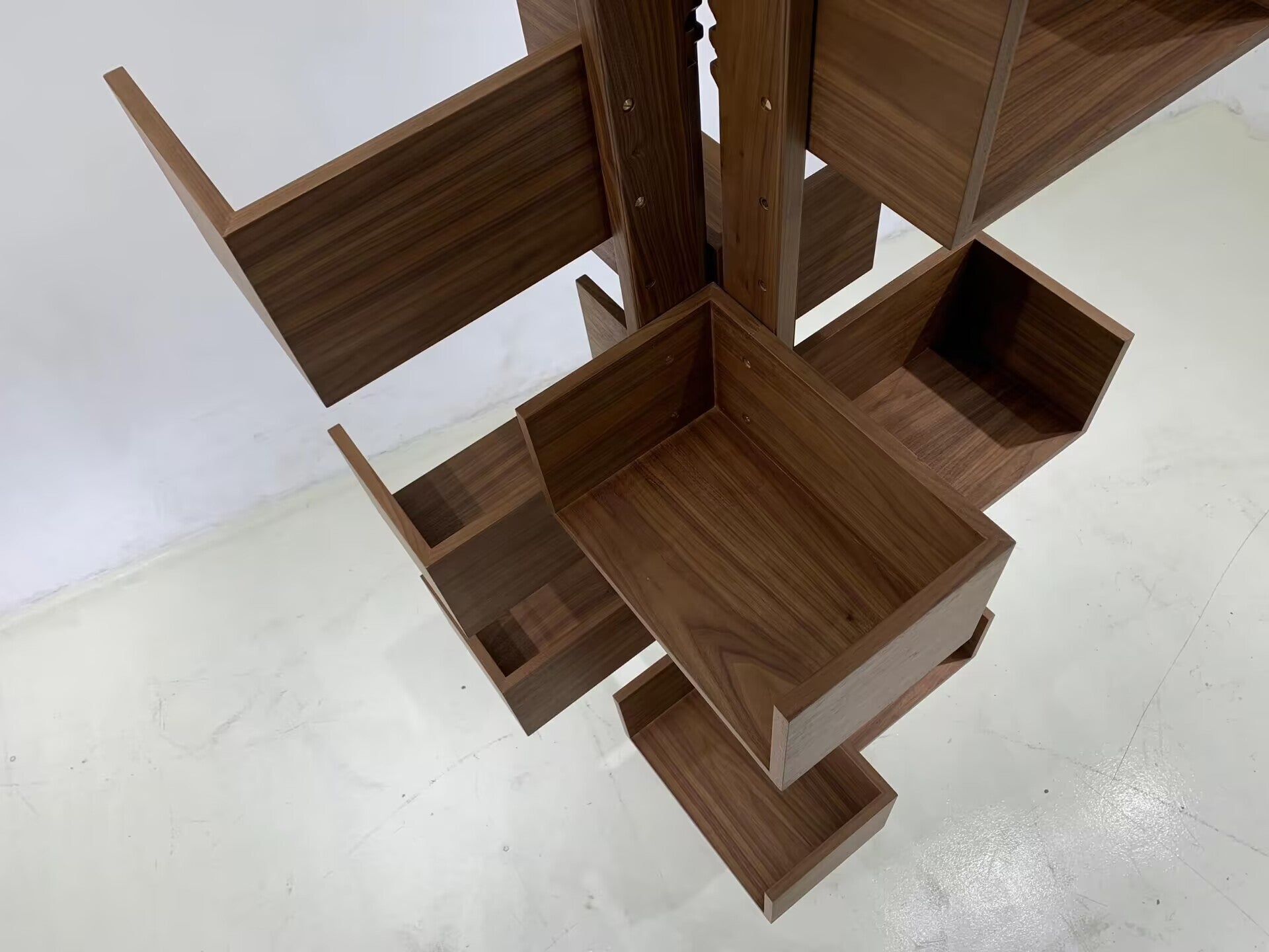 Albero Italian Designer Upscale Solid Wood Rotating Bookshelf