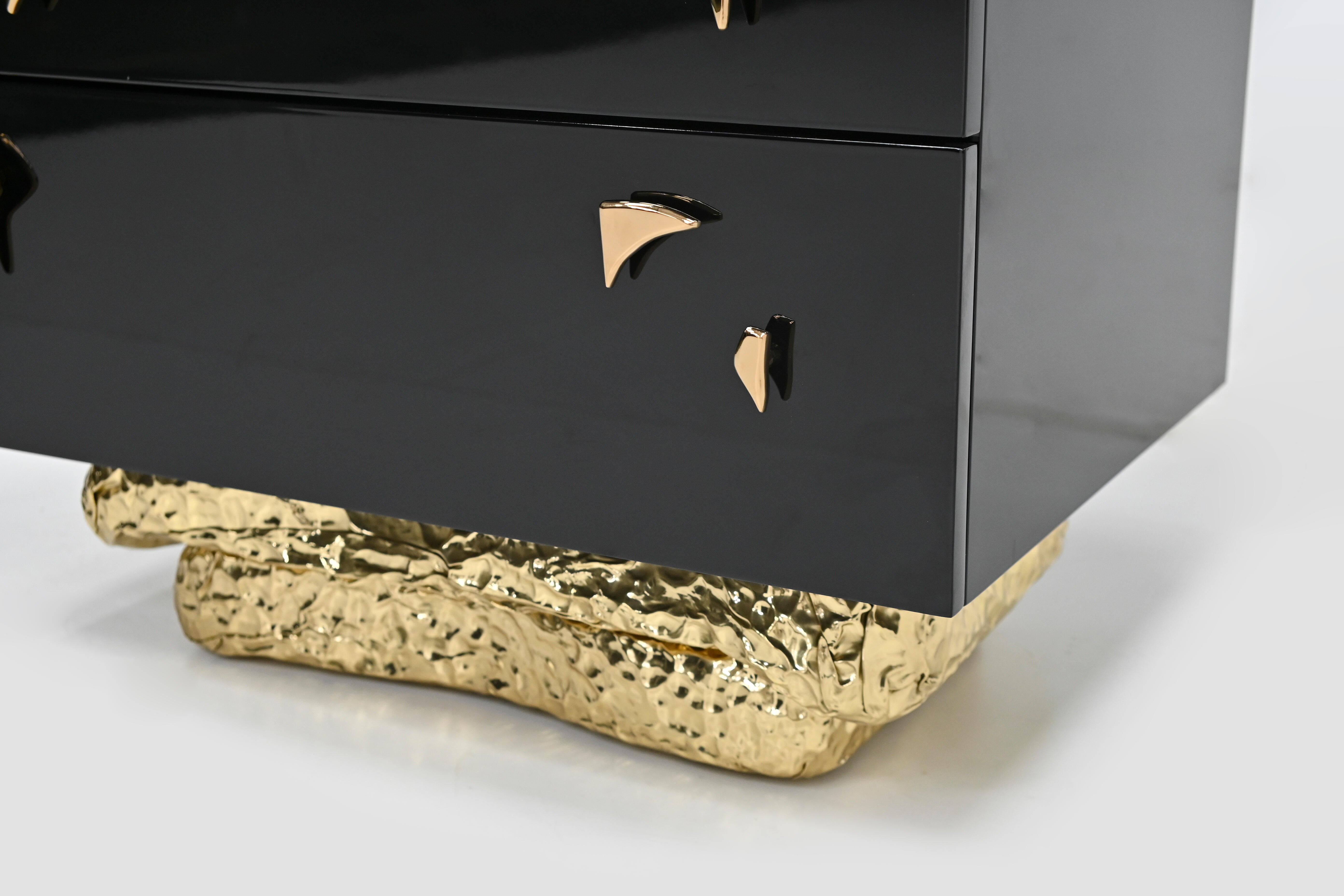 Angra Marble and brass elegance Night Stand