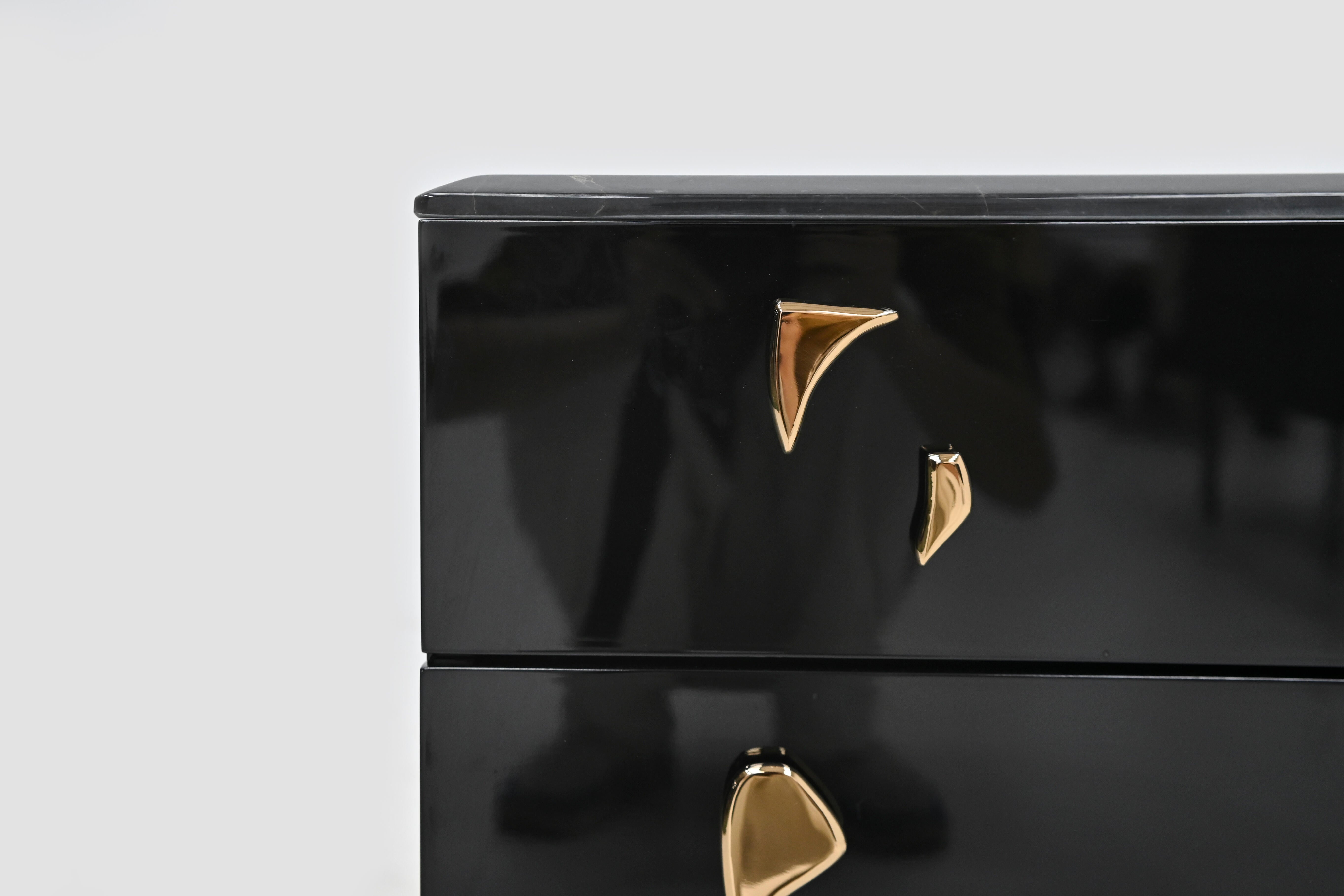 Angra Marble and brass elegance Night Stand