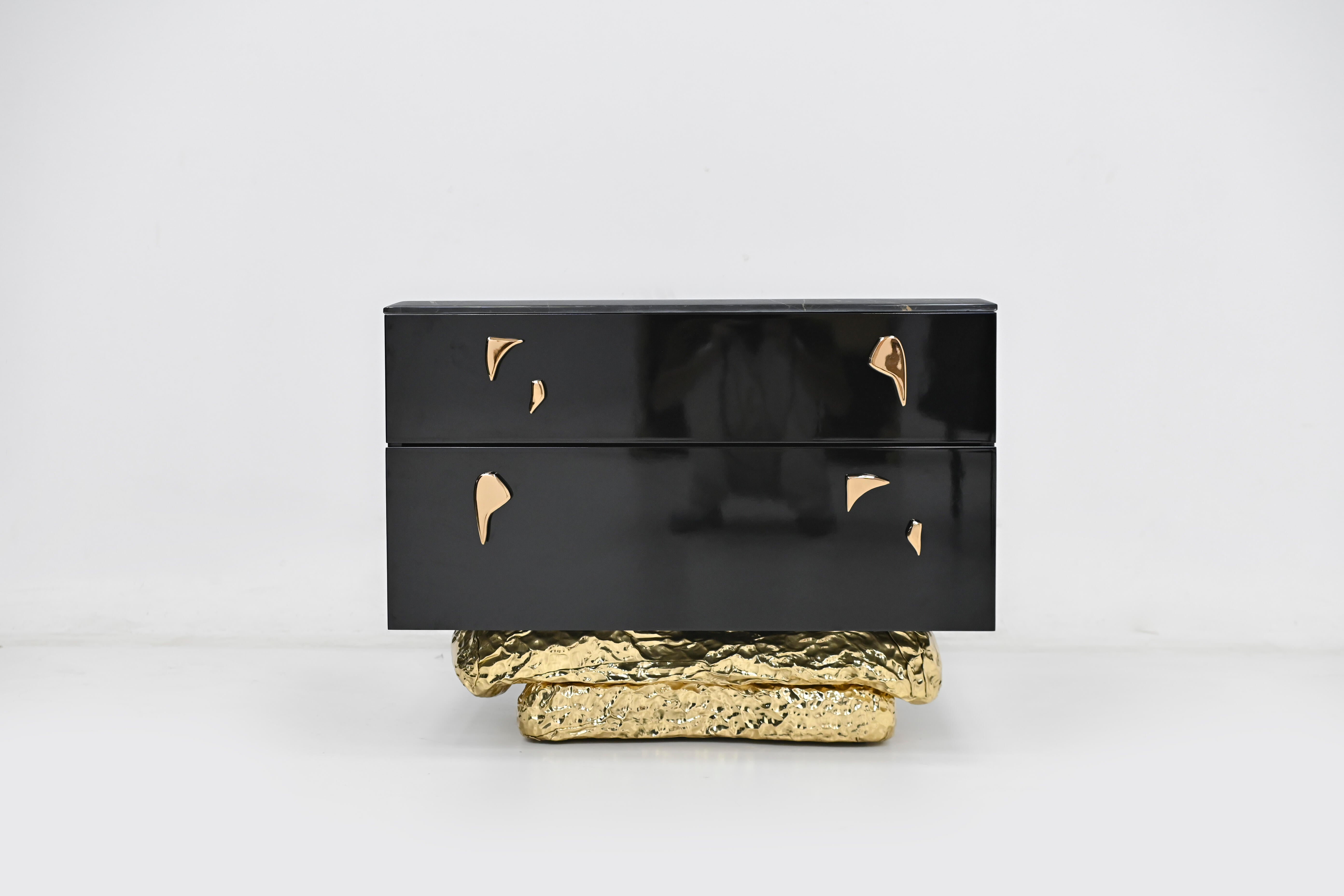 Angra Marble and brass elegance Night Stand