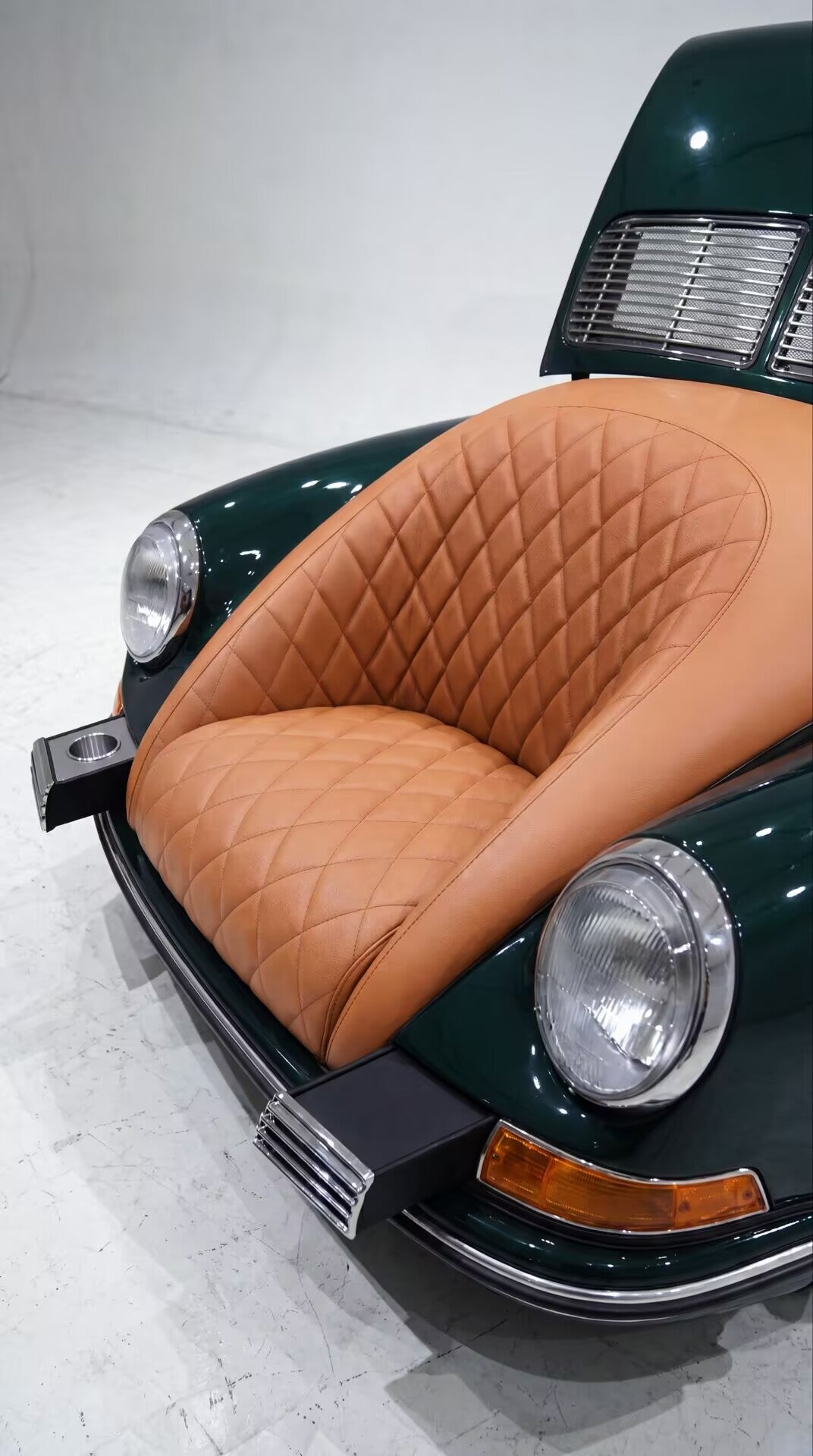 Arkadia Luxury High Quality Porsche 911 Sports Car Genuine Leather Sofa
