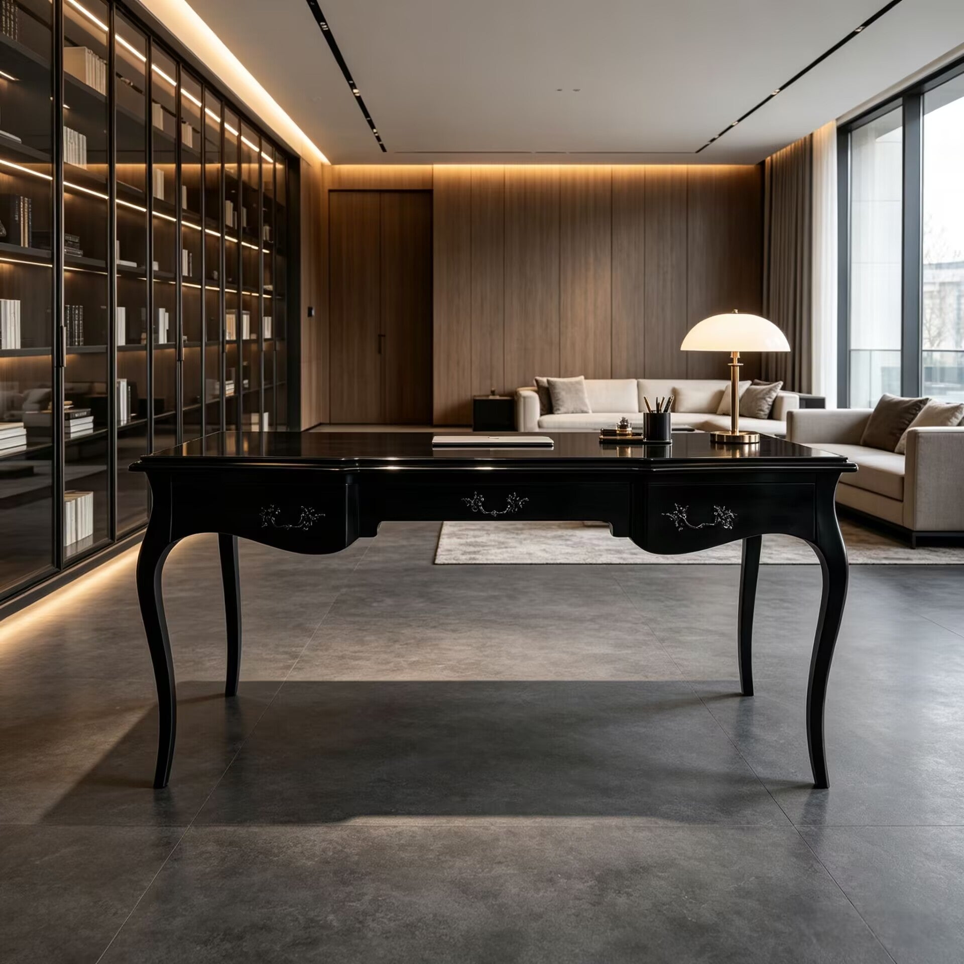 Boulevard Ii Modern High-End Minimalist Solid Wood Office Desk