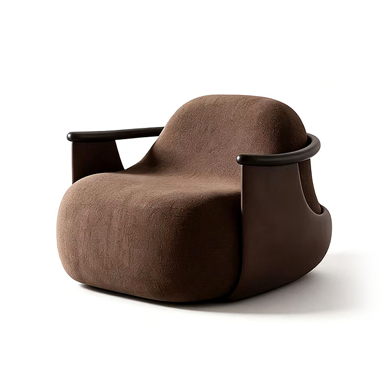 Balaio High-End Artistic Luxury Minimalist Solid Wood Fabric Sofa Chair