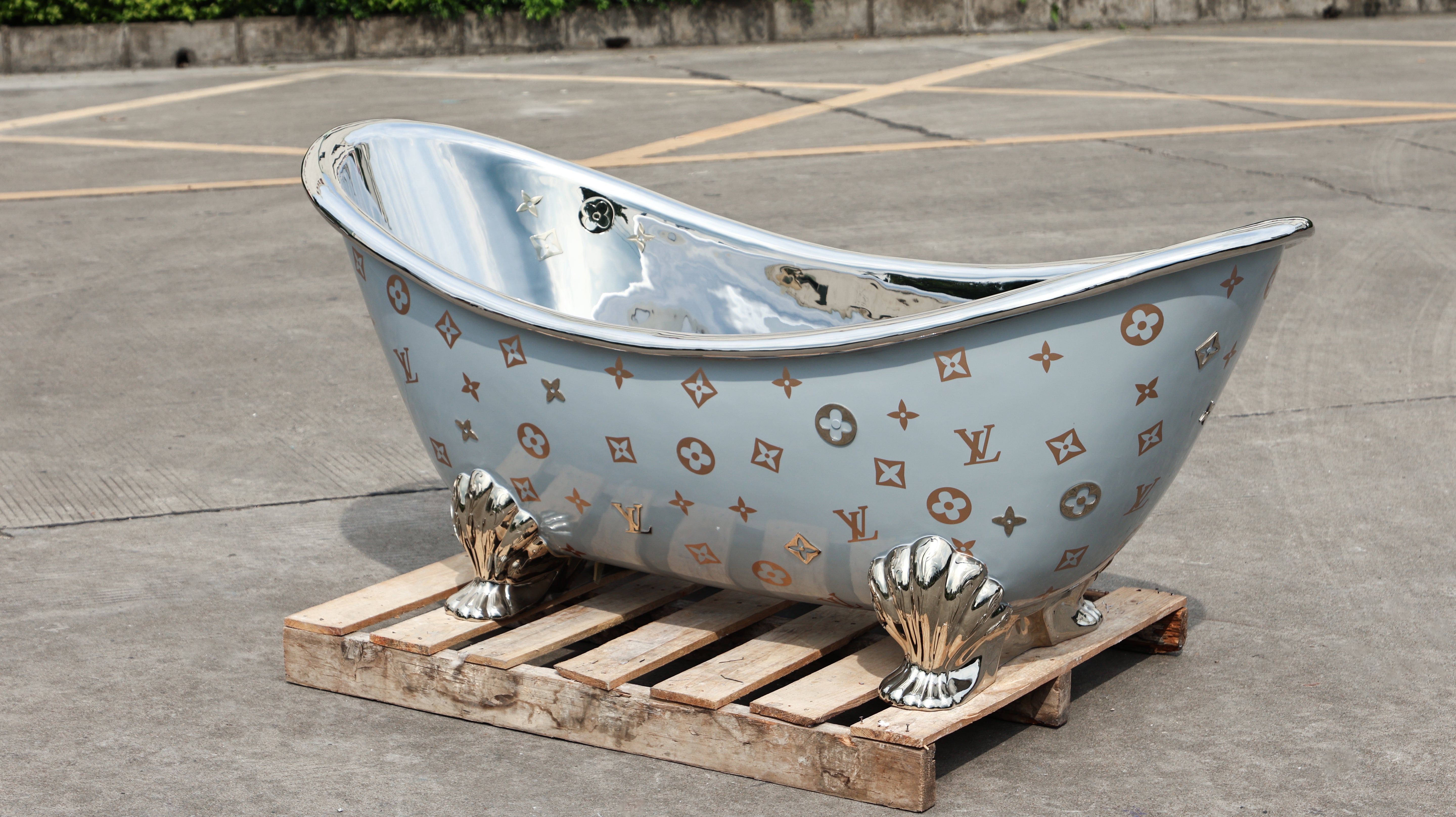 Luxurious Freestanding High End Stainless Steel Designer Bathtub