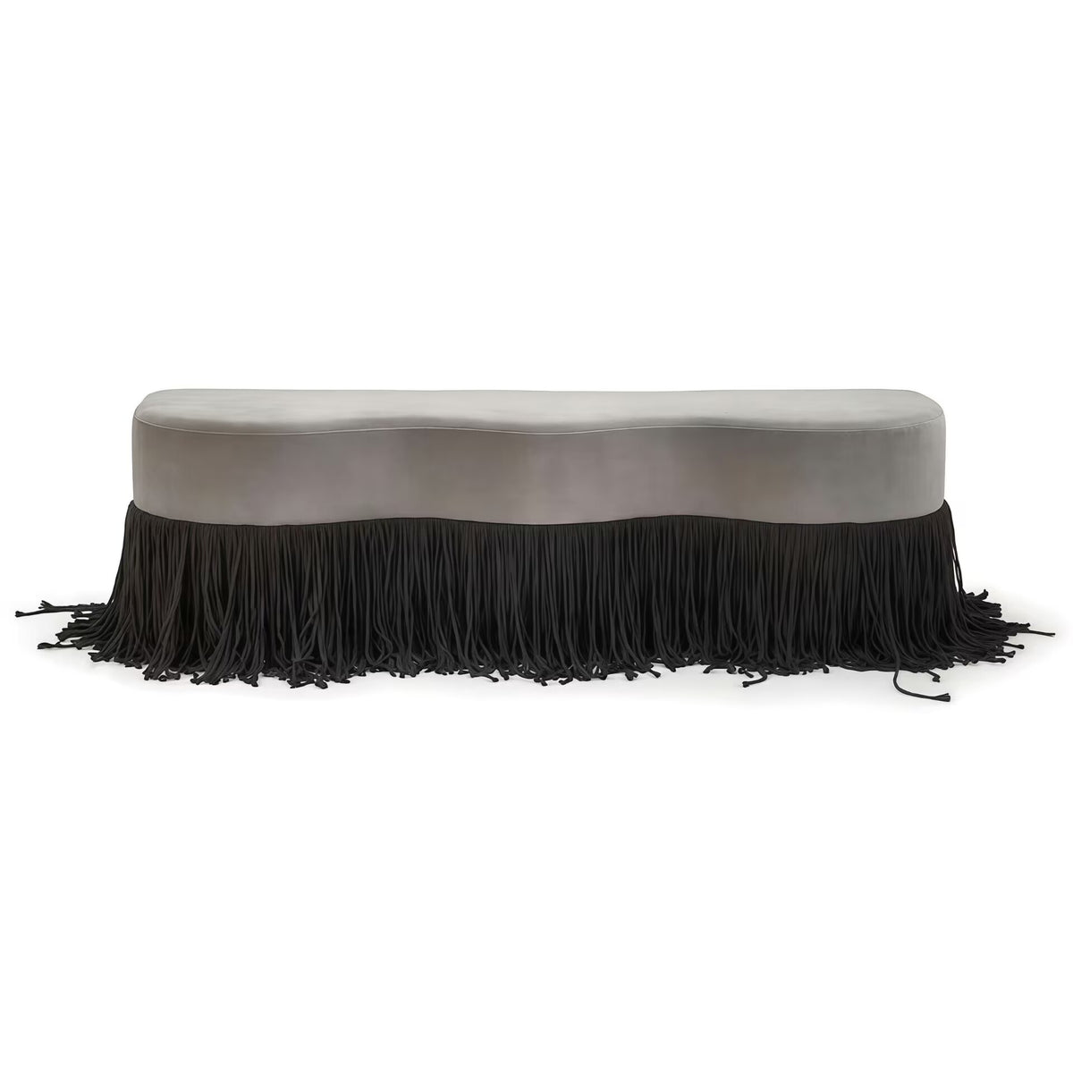 Villa Bedroom Upscale Unique Art Fabric Tassel Customize Bed End Bench