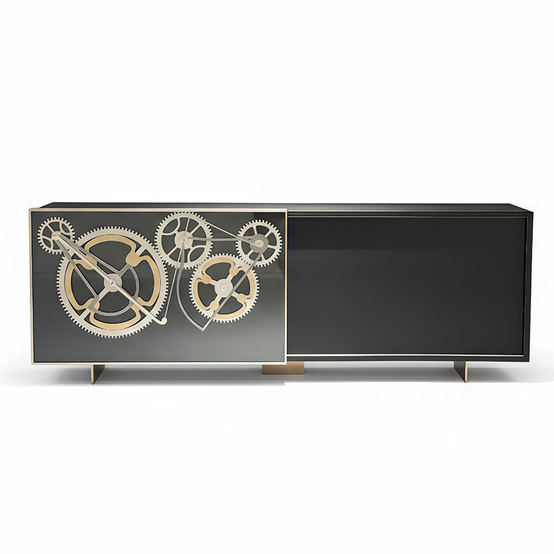 Bigben Artistic Stainless Steel Designer High End Solid Wood Sideboard