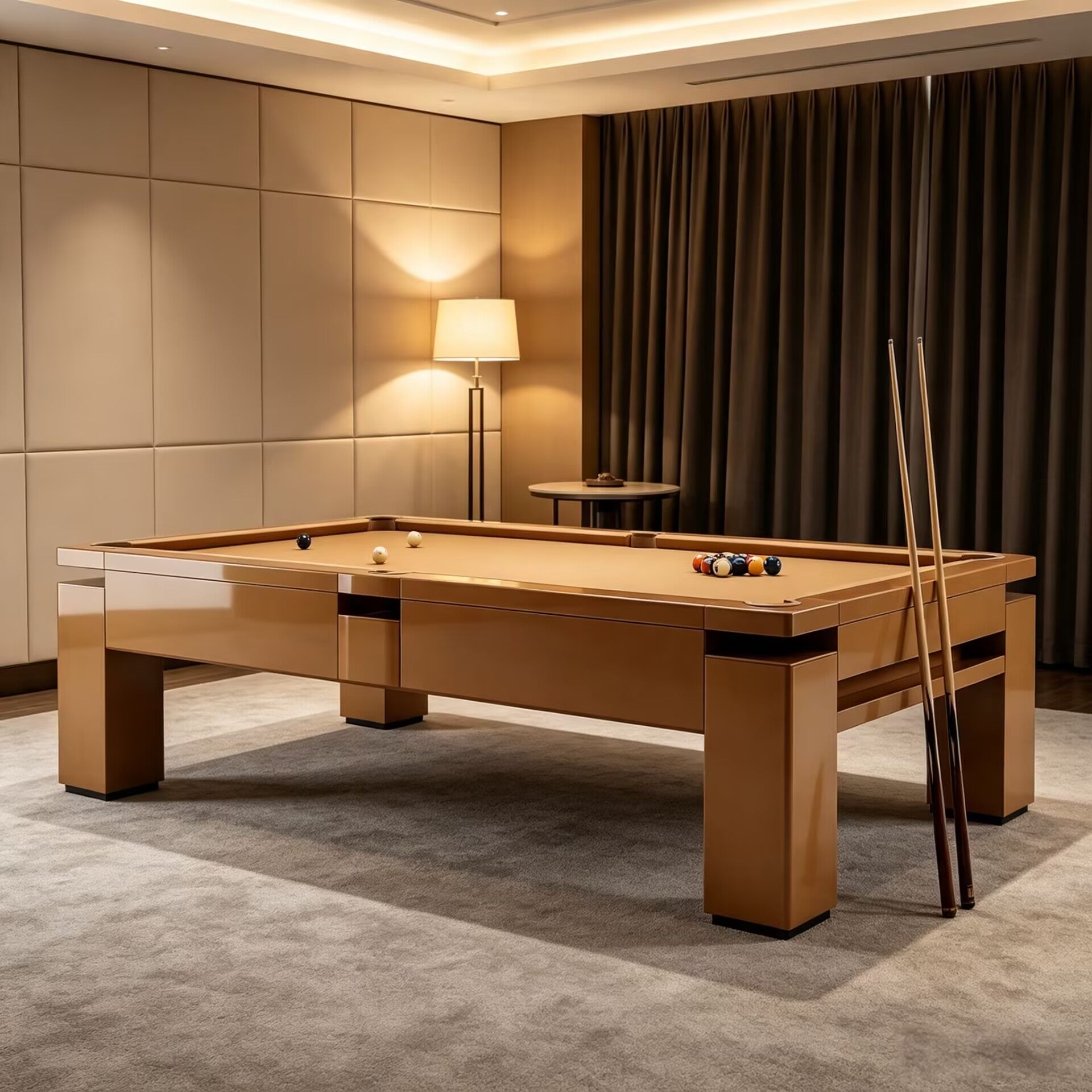 High Quality Luxurious Minimalist Solid Wood Snooker Billiard Table