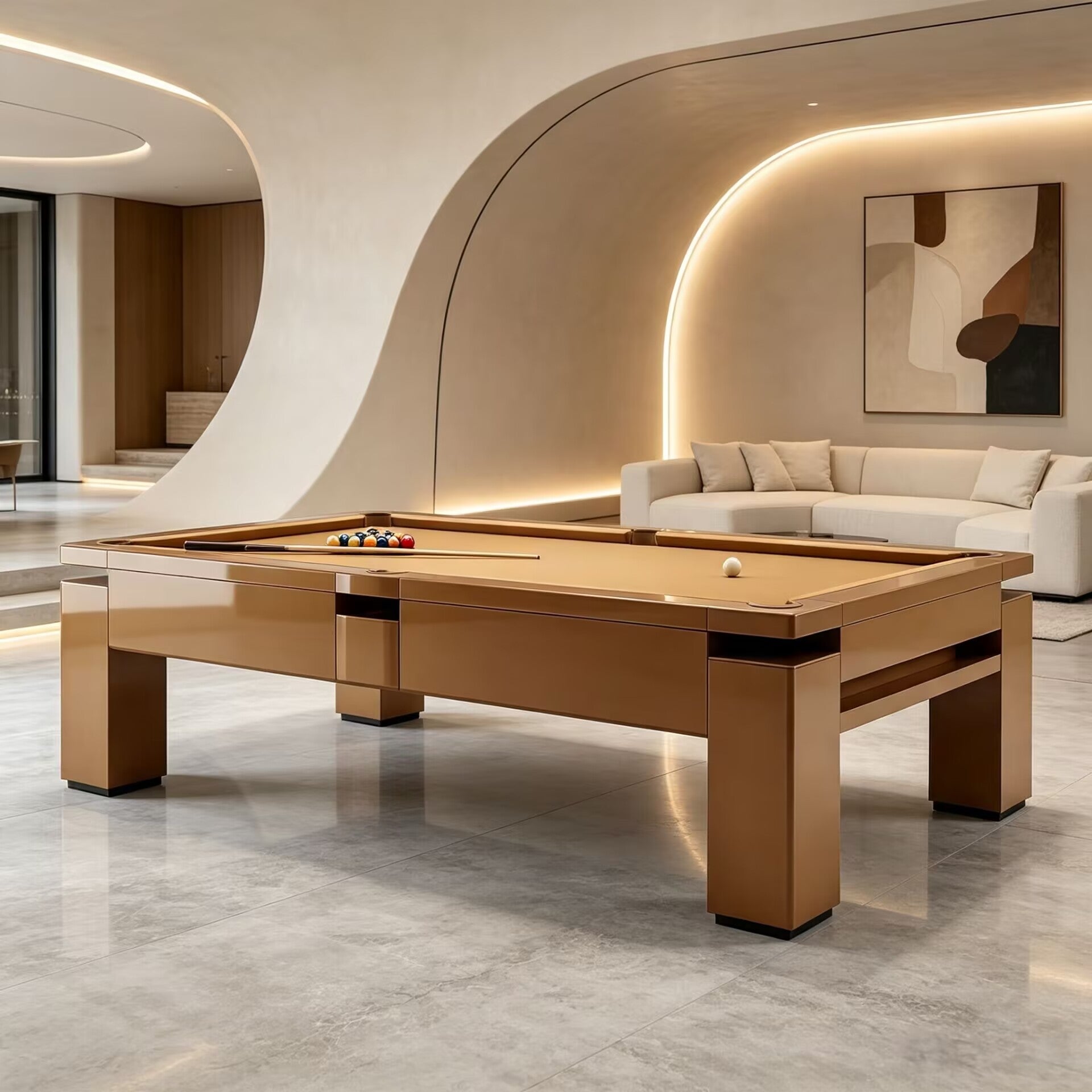 High Quality Luxurious Minimalist Solid Wood Snooker Billiard Table