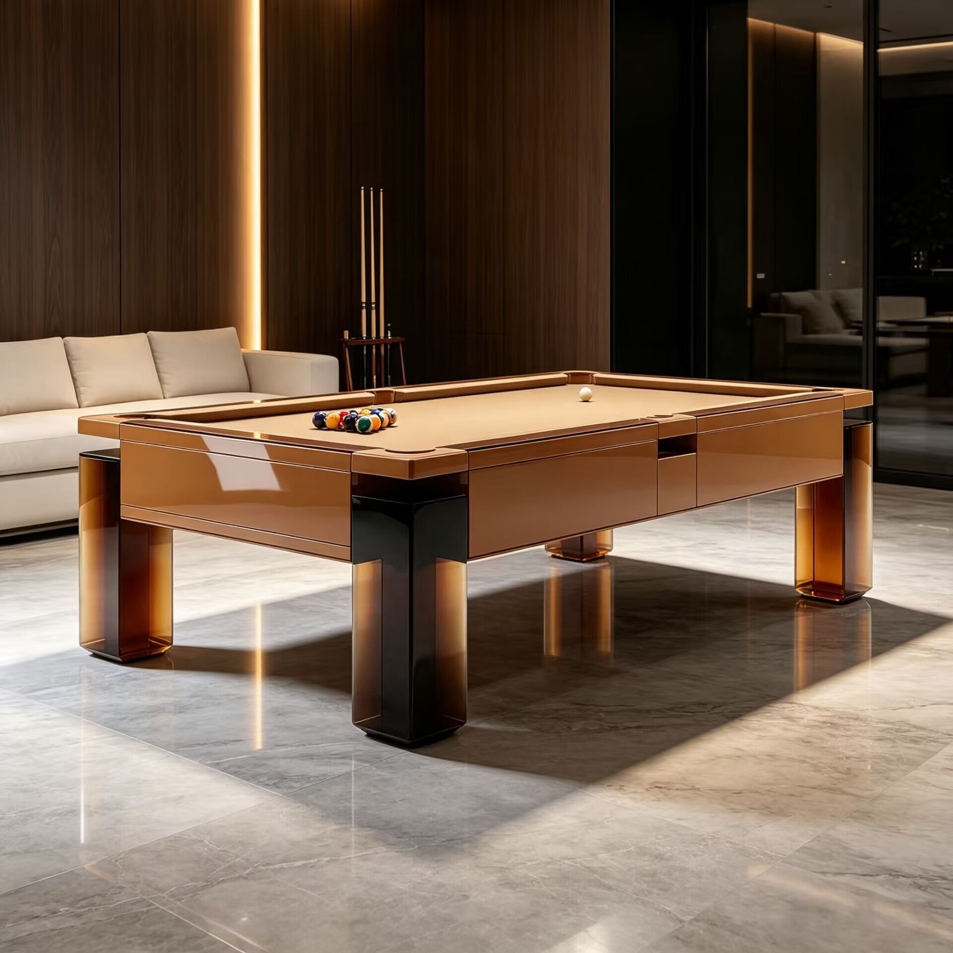 Villa Clubhouse Upscale Creativity Solid Wood Standard Billiard Table
