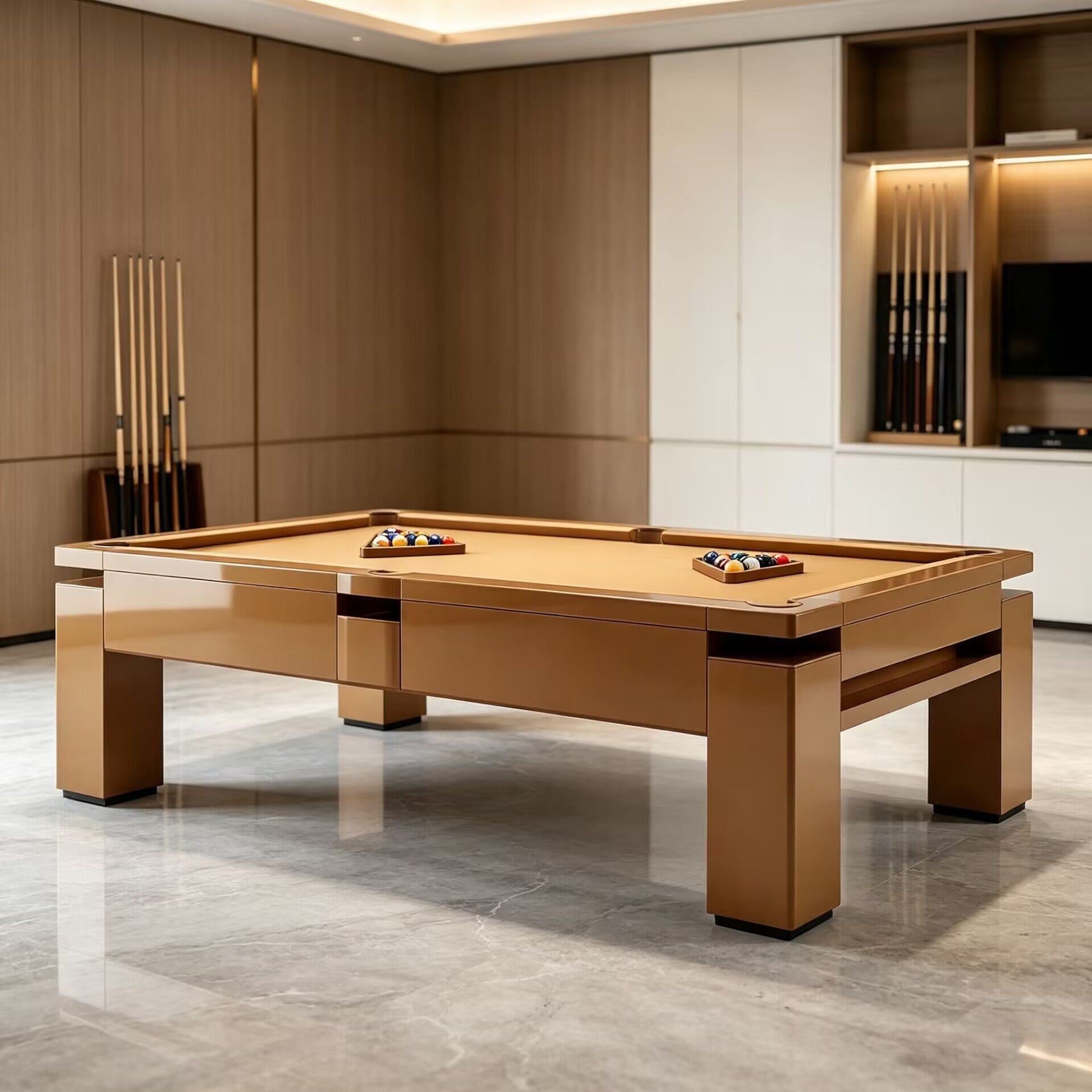 High Quality Luxurious Minimalist Solid Wood Snooker Billiard Table