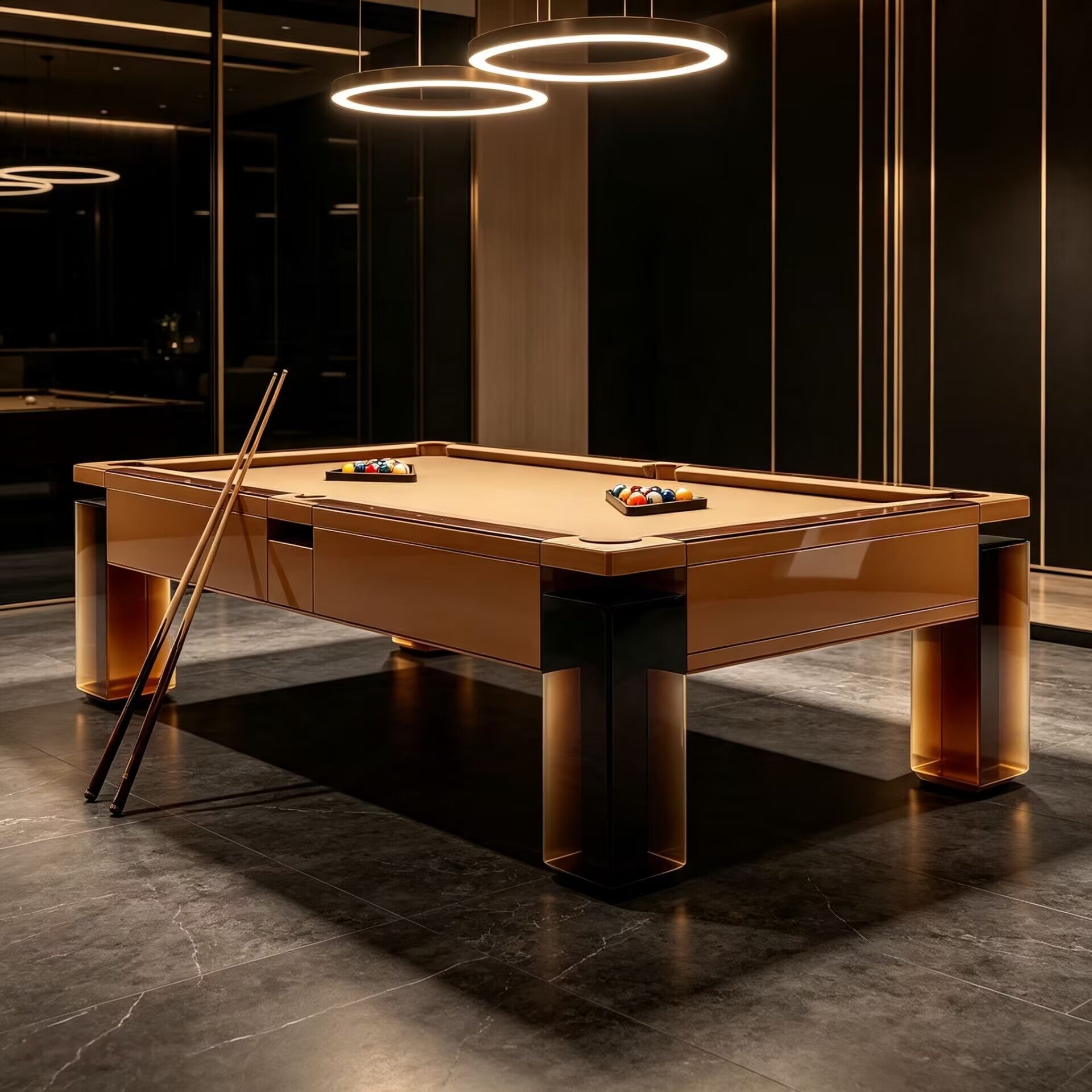Villa Clubhouse Upscale Creativity Solid Wood Standard Billiard Table