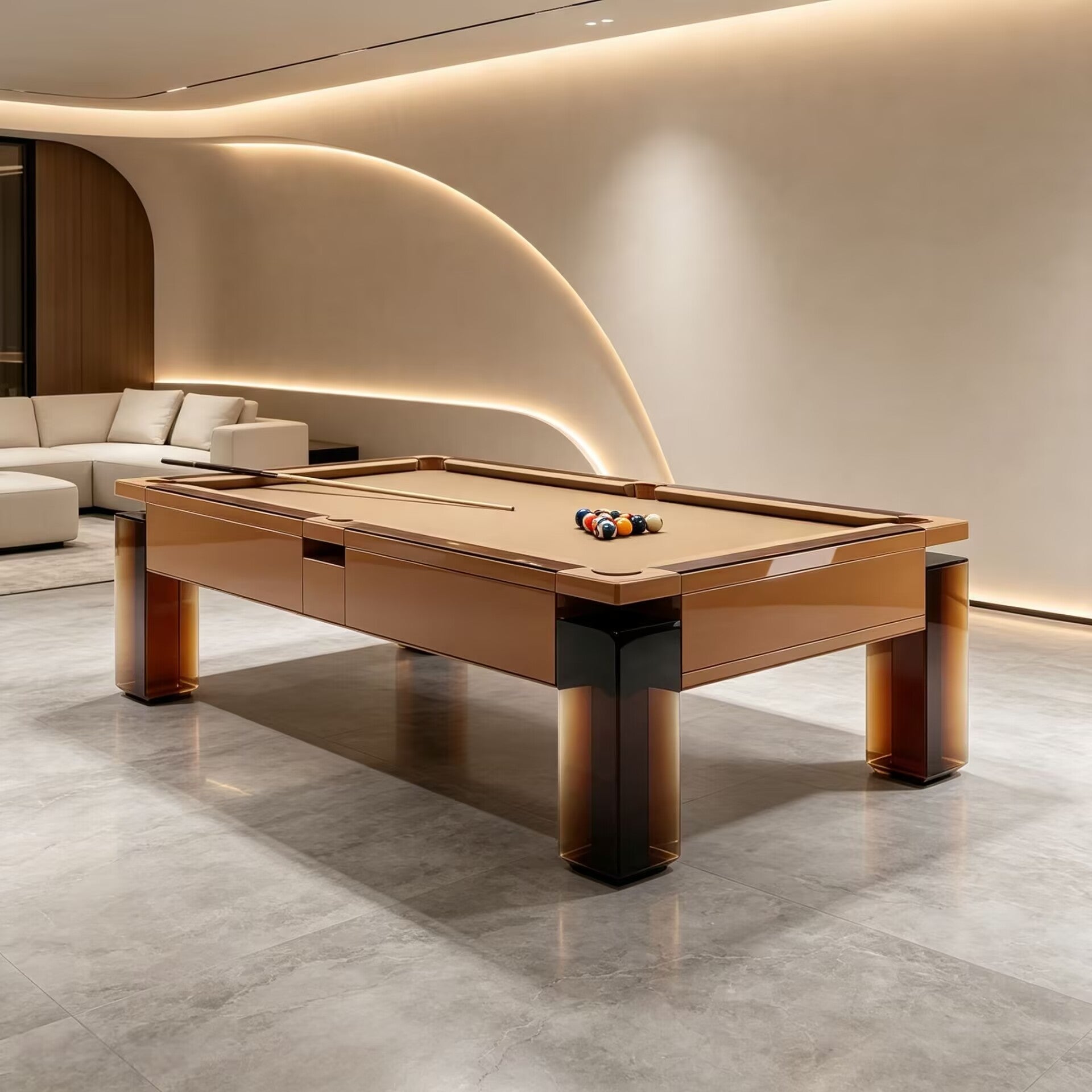Villa Clubhouse Upscale Creativity Solid Wood Standard Billiard Table