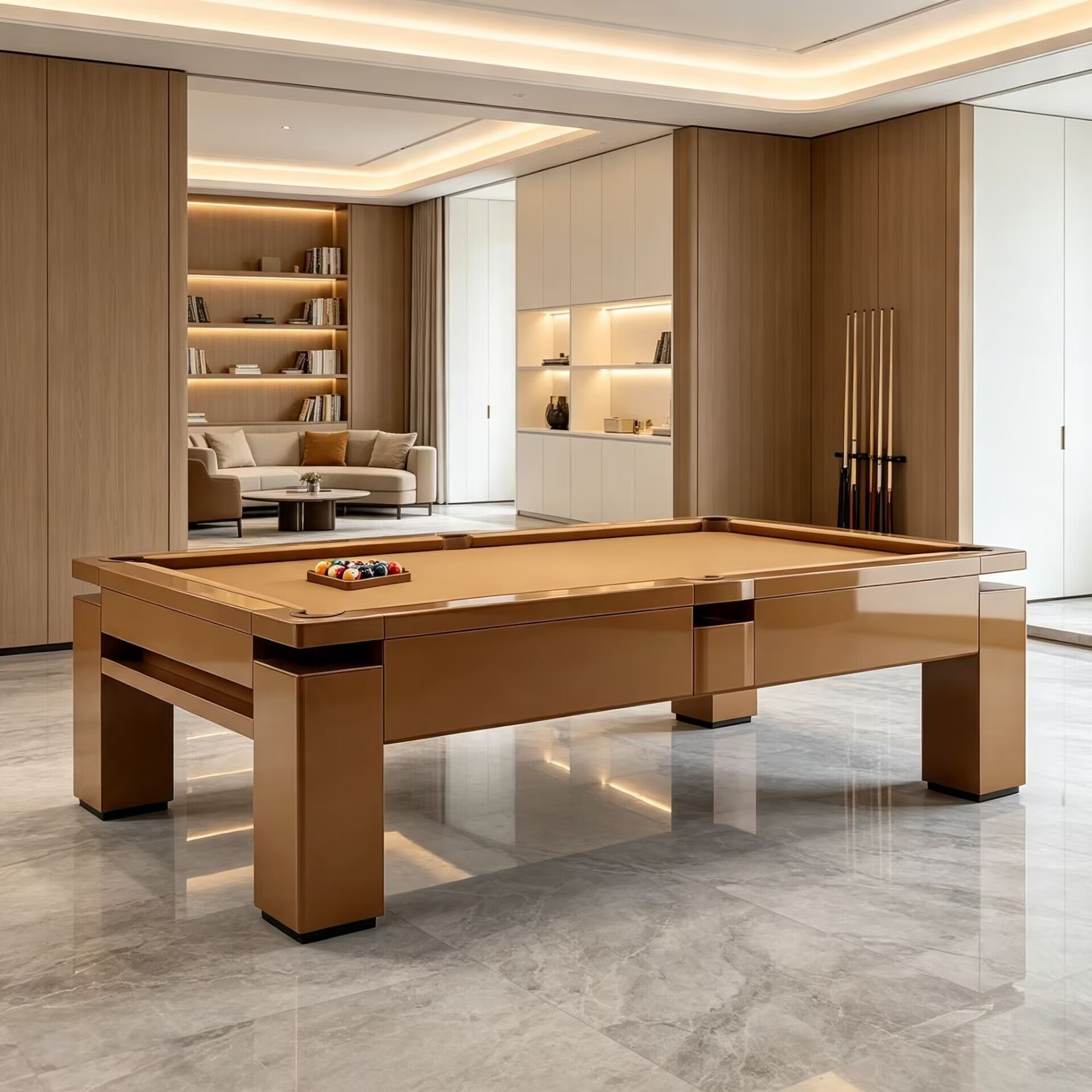 High Quality Luxurious Minimalist Solid Wood Snooker Billiard Table