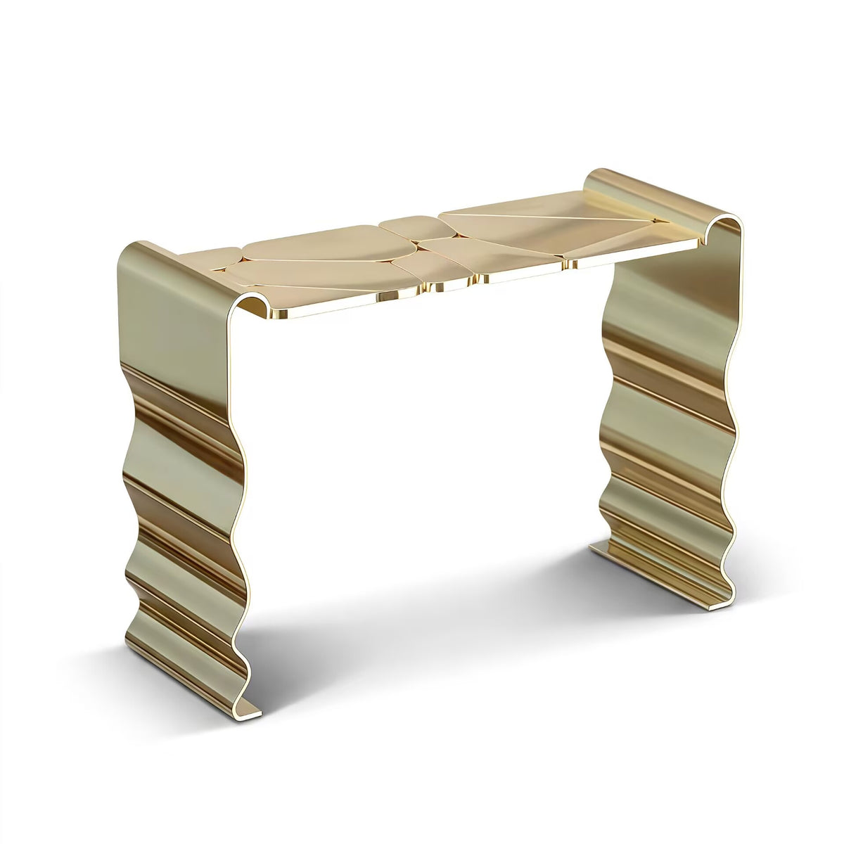 Bolero Villa Living Room High-End Creativity Metal Gold Console