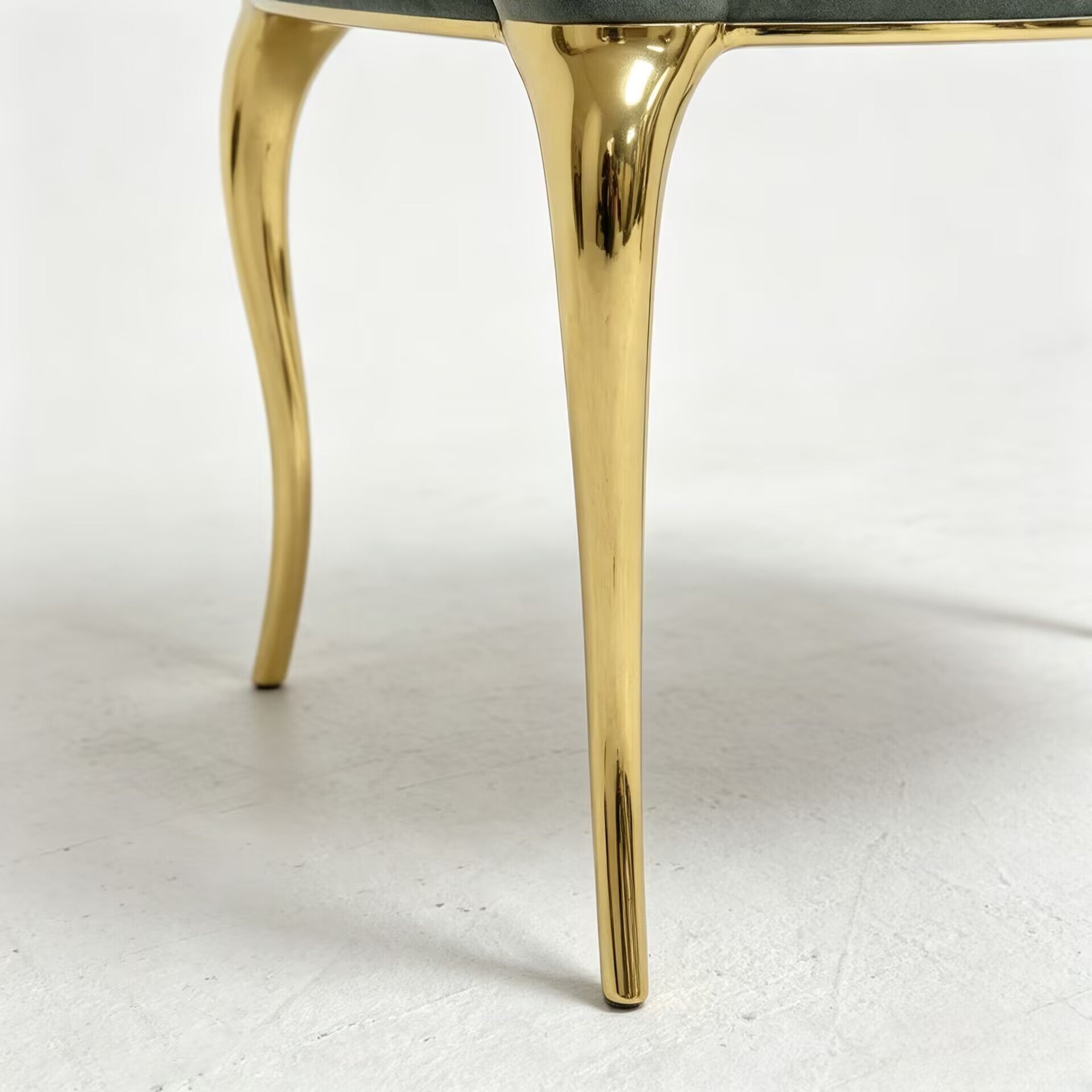 Chandra Modern Luxurious Metal Upscale Fabric Dining Chair