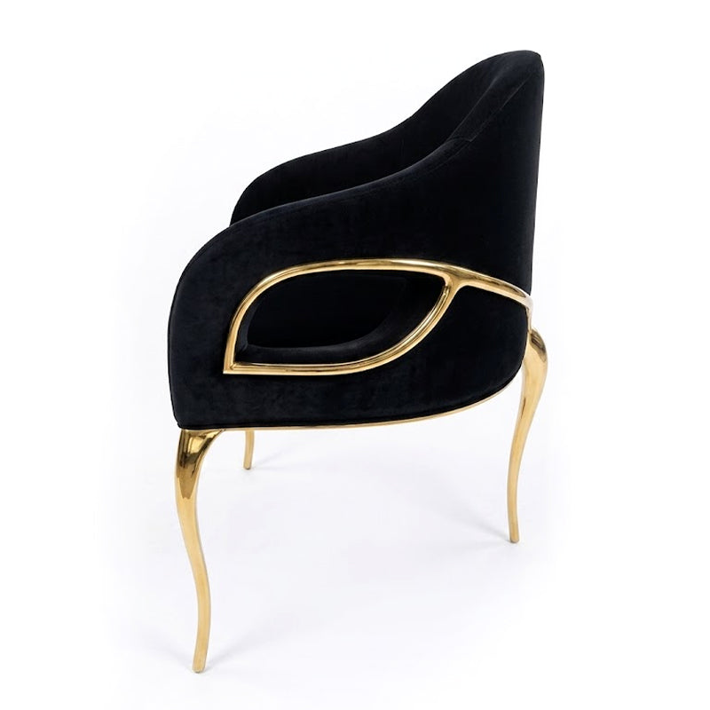 Chandra Italian Designer Art Simple Customize Fabric Dining Chair