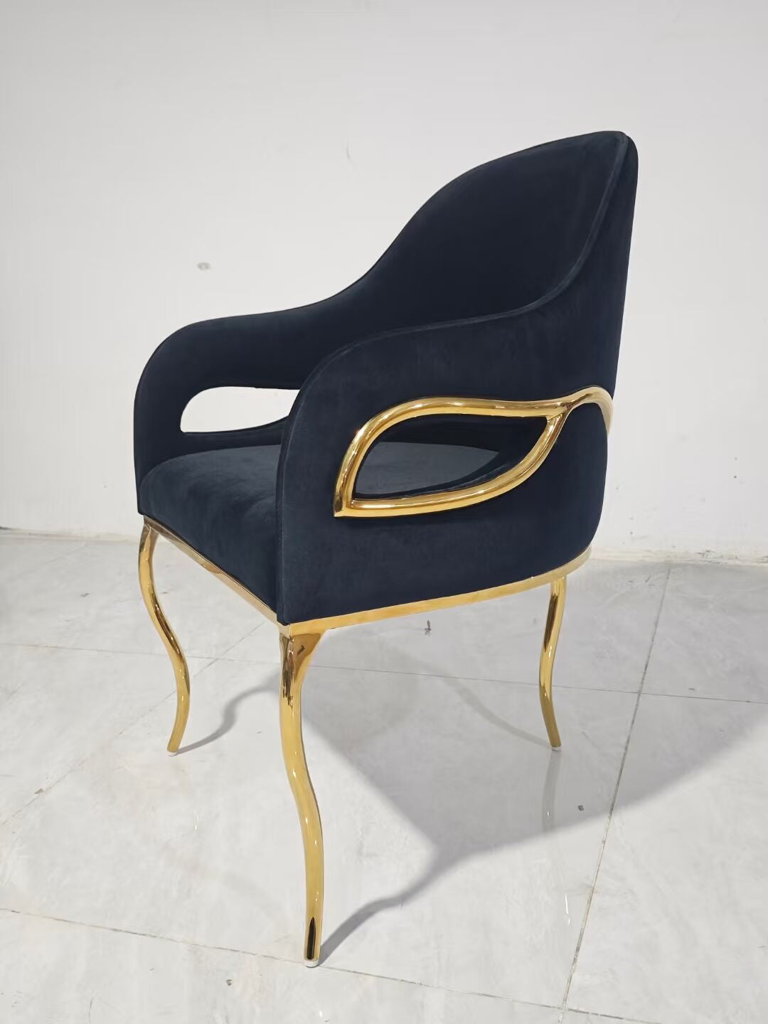 Chandra Italian Designer Art Simple Customize Fabric Dining Chair