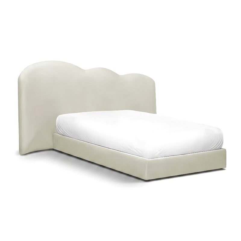 Cloud Villa Bedroom Modern Luxury Irregular Minimalist Fabric Bed