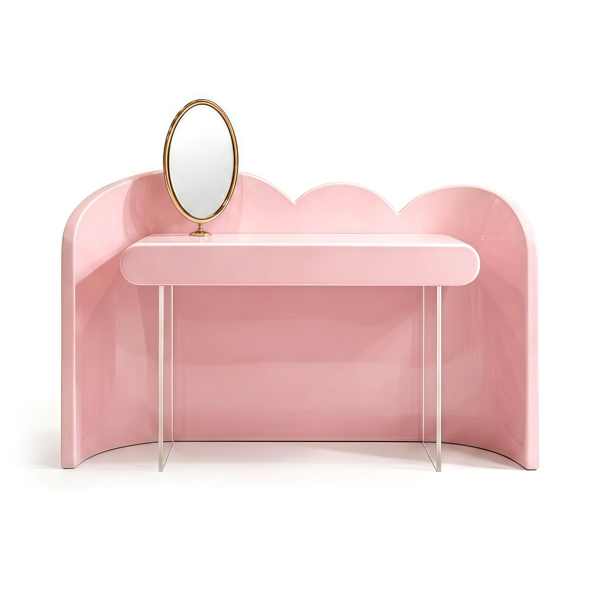 Cloud Luxury Bedroom Artistic Irregular Solid Wood Dressing Table