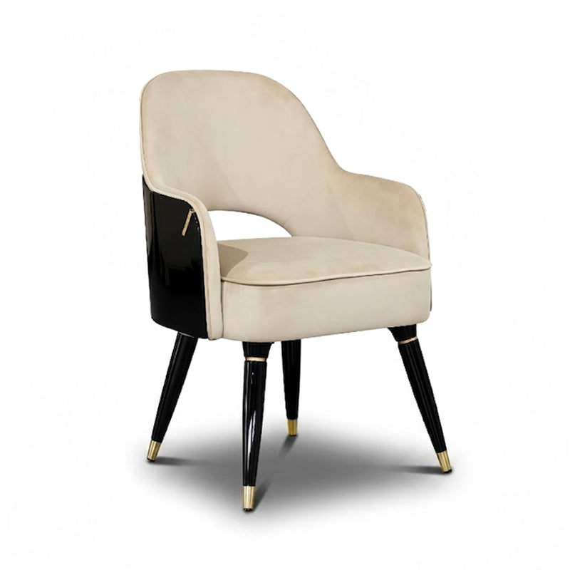 Collins Luxurious Simple Solid Wood Creativity Fabric Dining Chair