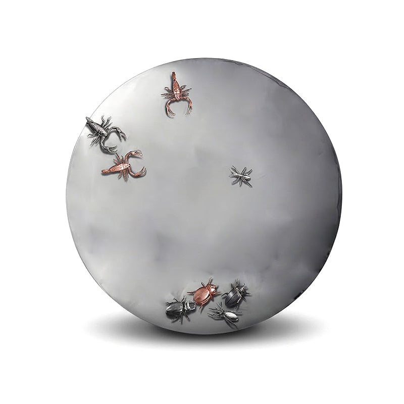 Concave Metamorphosis Italian Designer Creativity Round Mirror