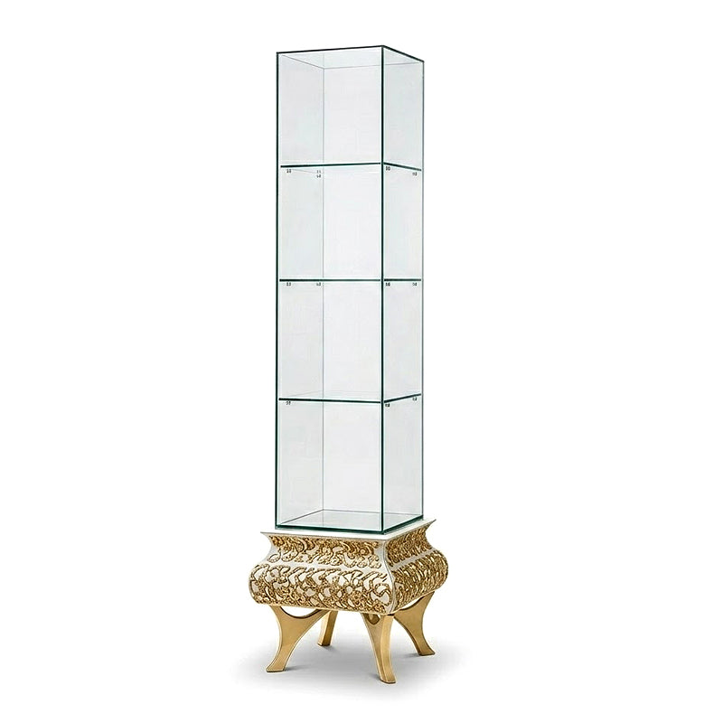 Crochet Modern Luxurious Irregular Metal Glass Display Case