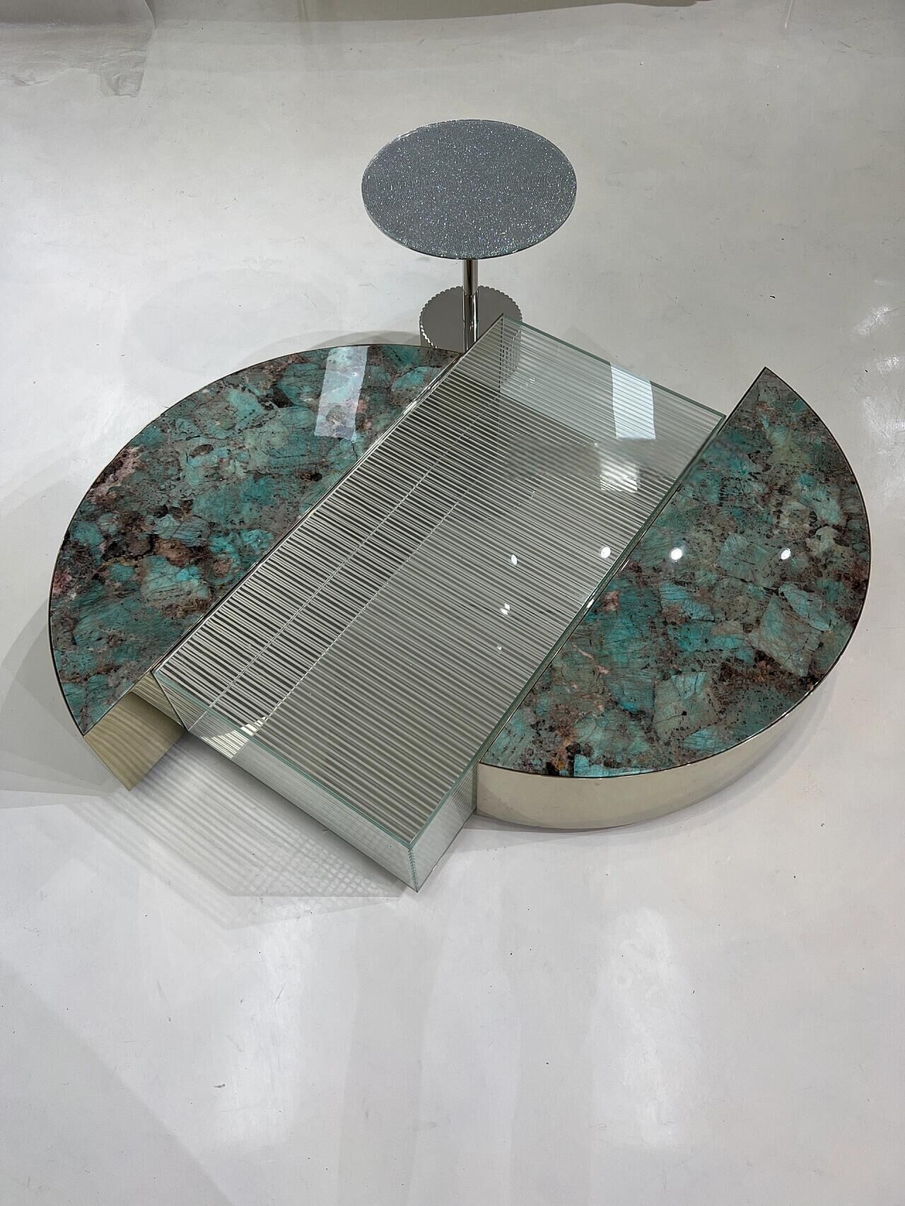 Casa Unique Creative Metal Marble Commission Coffee Table