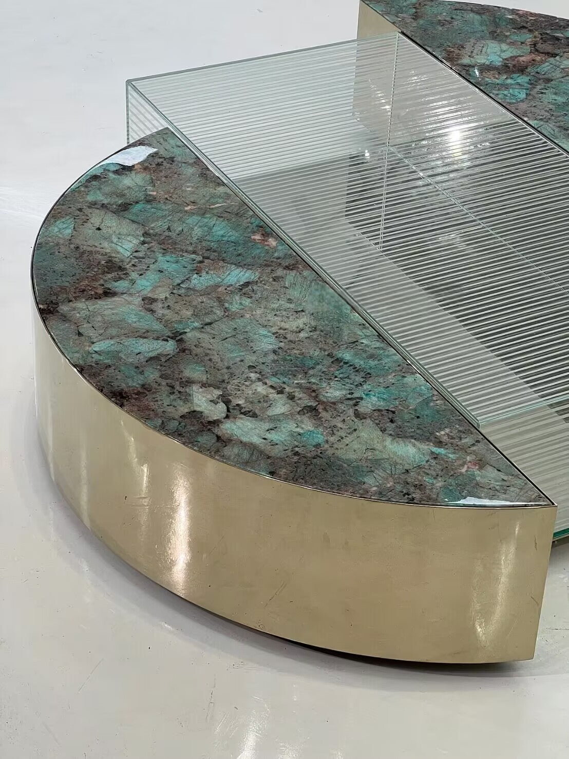 Casa Unique Creative Metal Marble Commission Coffee Table