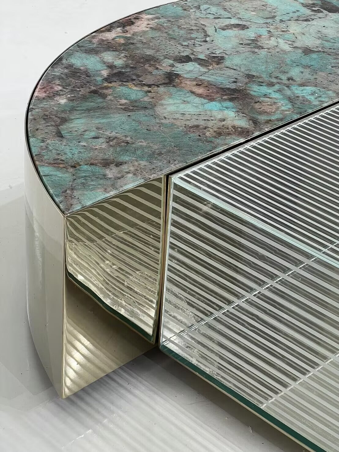 Casa Unique Creative Metal Marble Commission Coffee Table