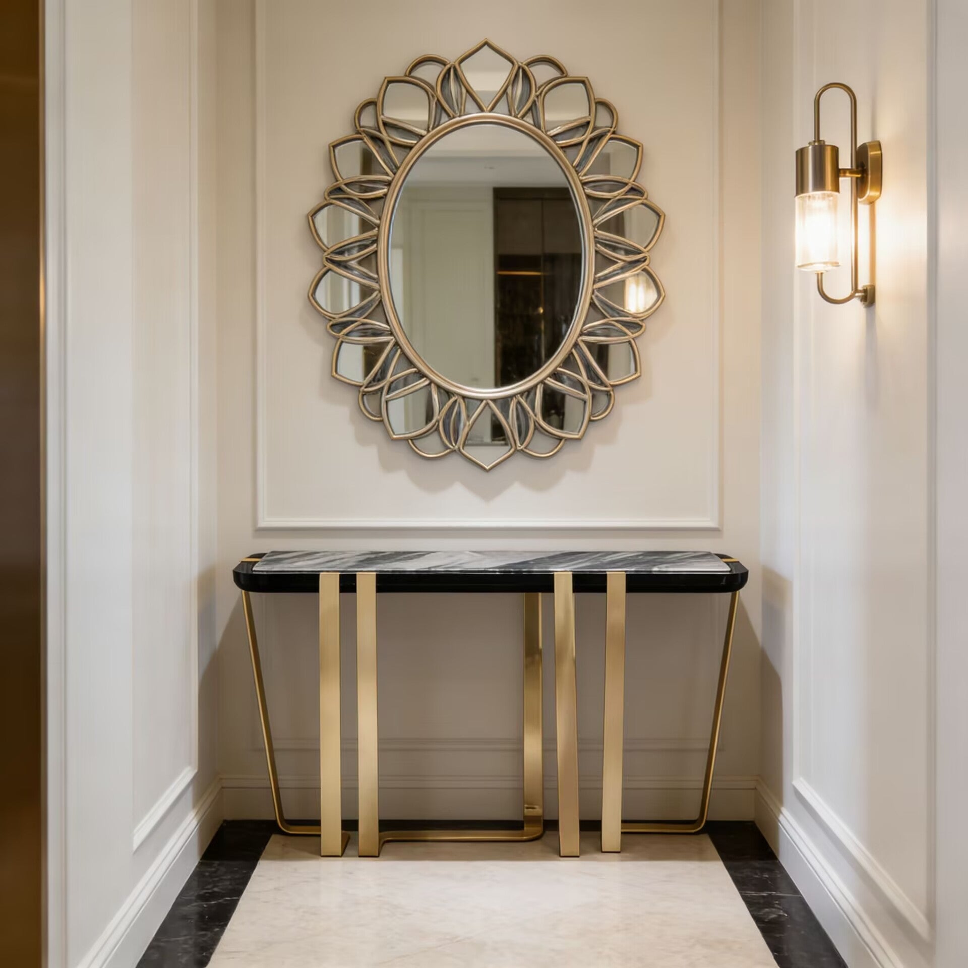 Charisma Italian Designer Living Room Creativity Marble Console