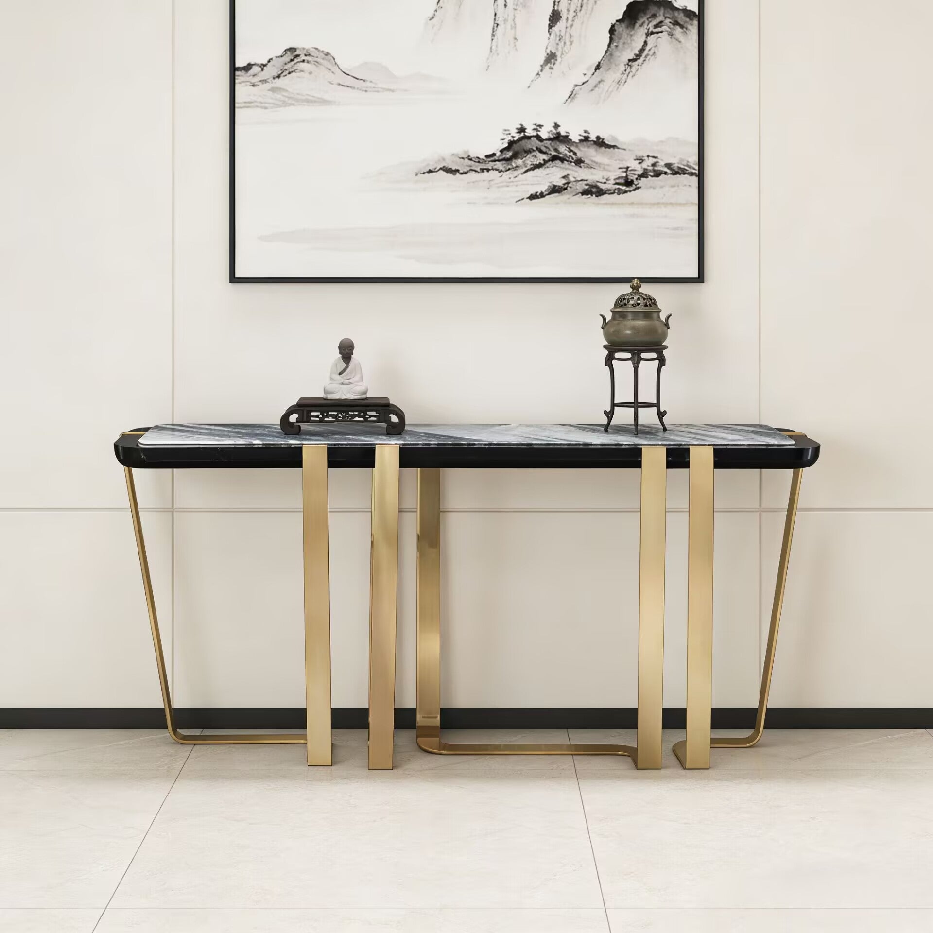 Charisma Italian Designer Living Room Creativity Marble Console