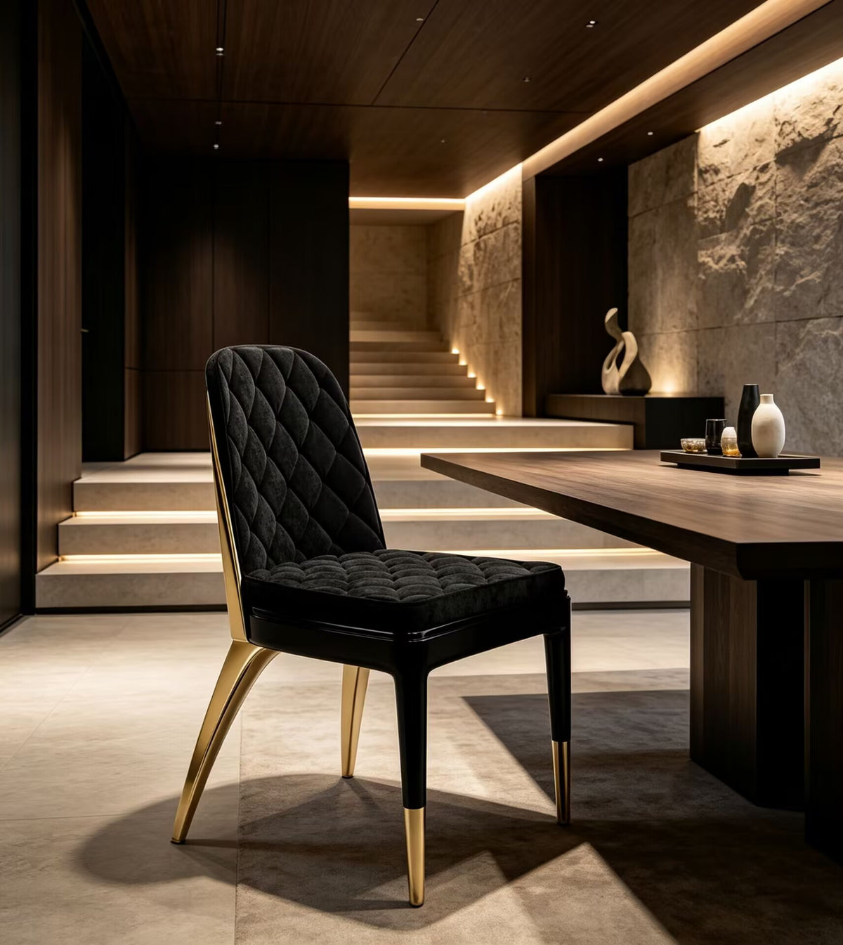 Charla Gold Ii Dining Room Luxury Art Metal Minimalist Fabric Dining Chair