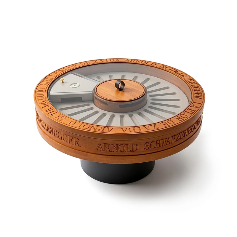 Living Room Modern High-End Solid Wood Carving Cigar Coffee Table