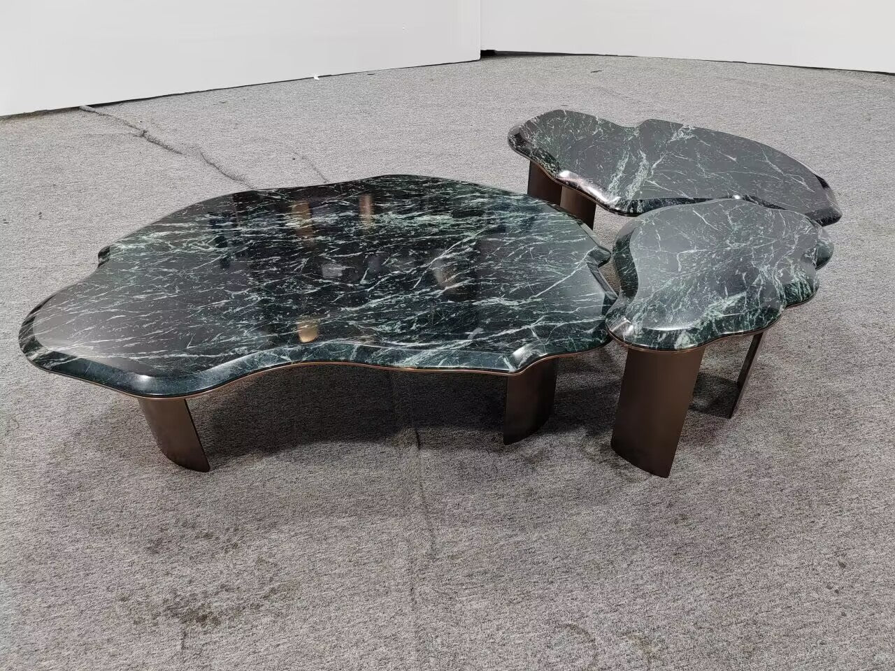 Claude Unique Creative Irregular Marble Metal Custom Coffee Table