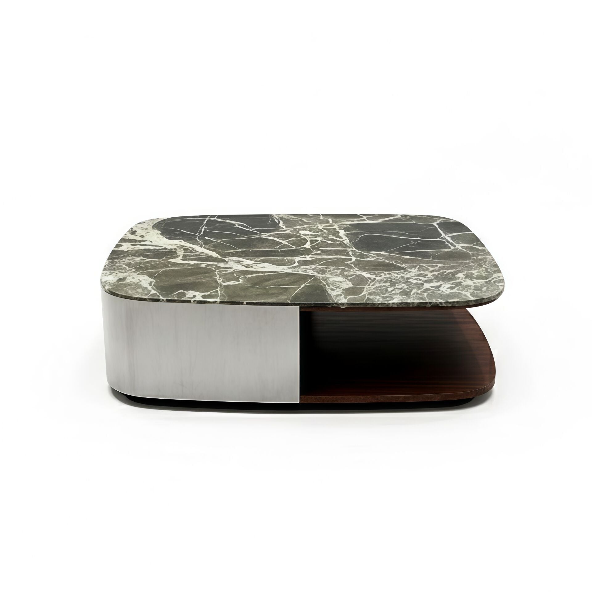 Diagramma Minimalist Marble Luxury Stainless Steel Coffee Table