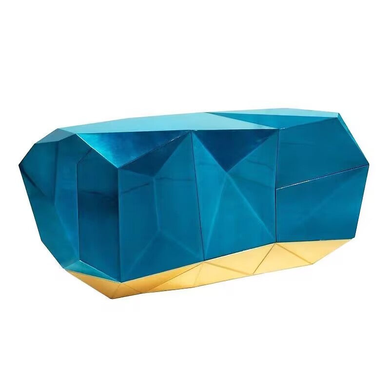 DIAMOND EMERALD Modern light luxury irregular solid wood sideboard