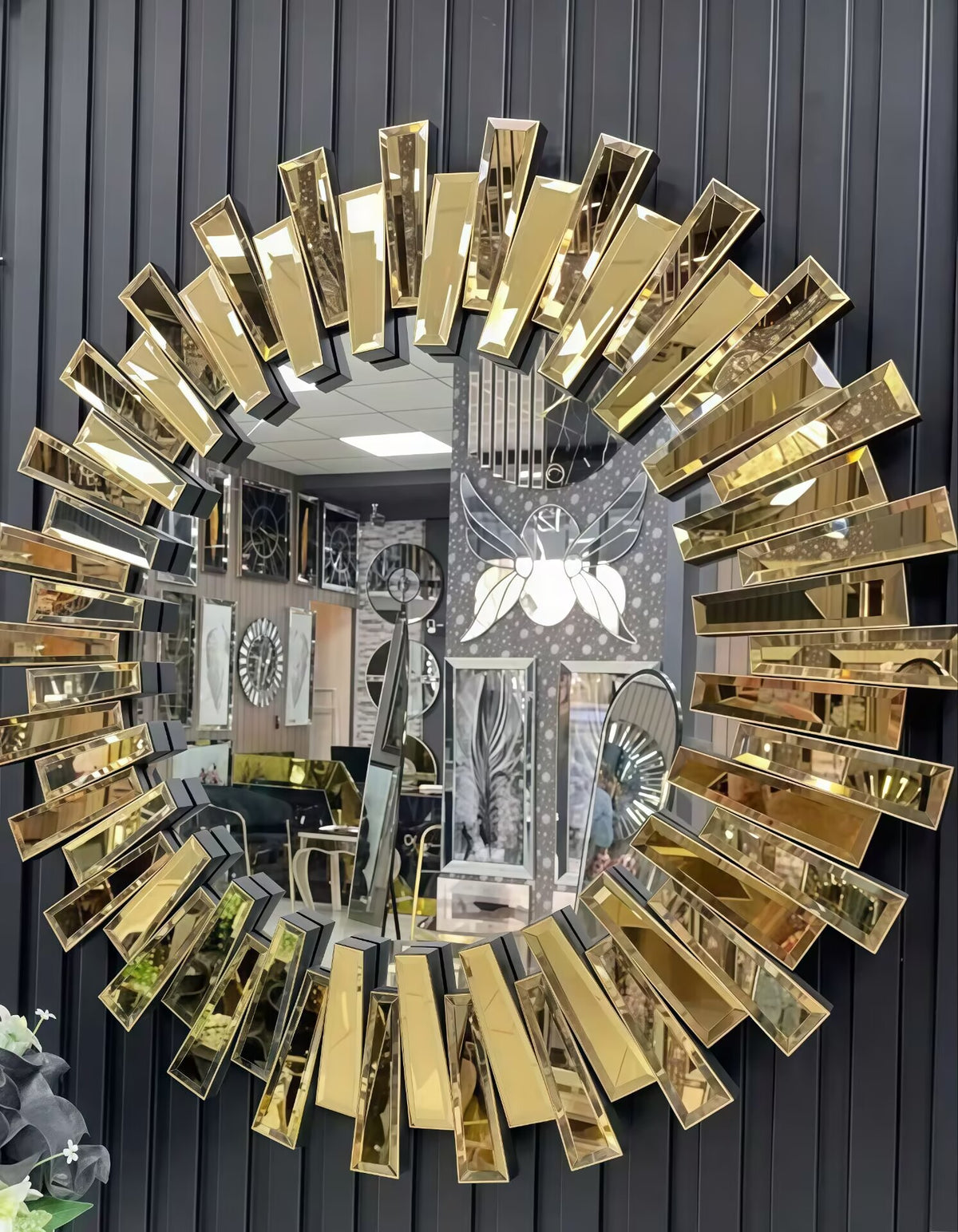 Modern Designer Artistic Wall-Mounted Splicing Decorative Mirror