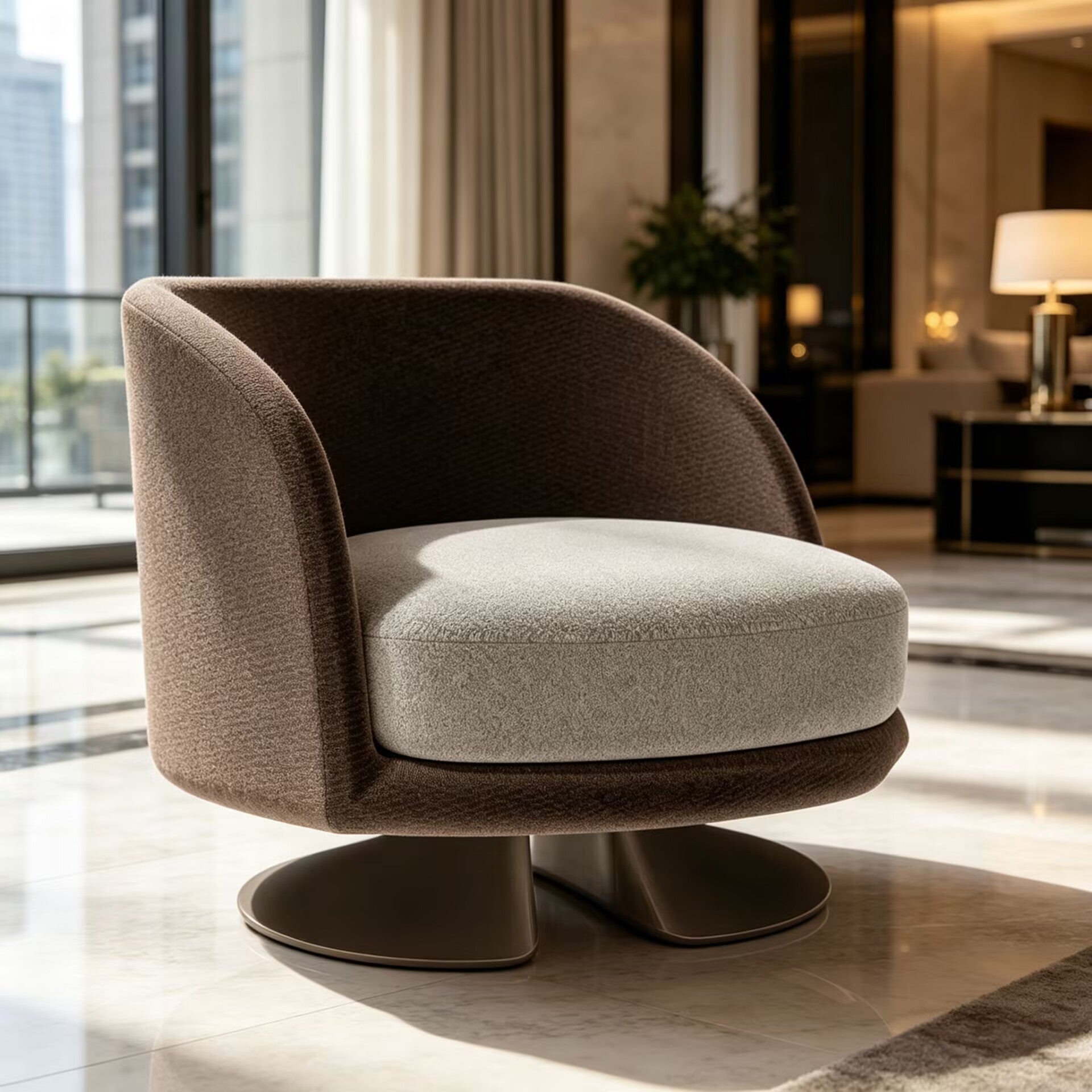 Demitasse Upscale Creativity Minimalism Fabric Customize Armchair