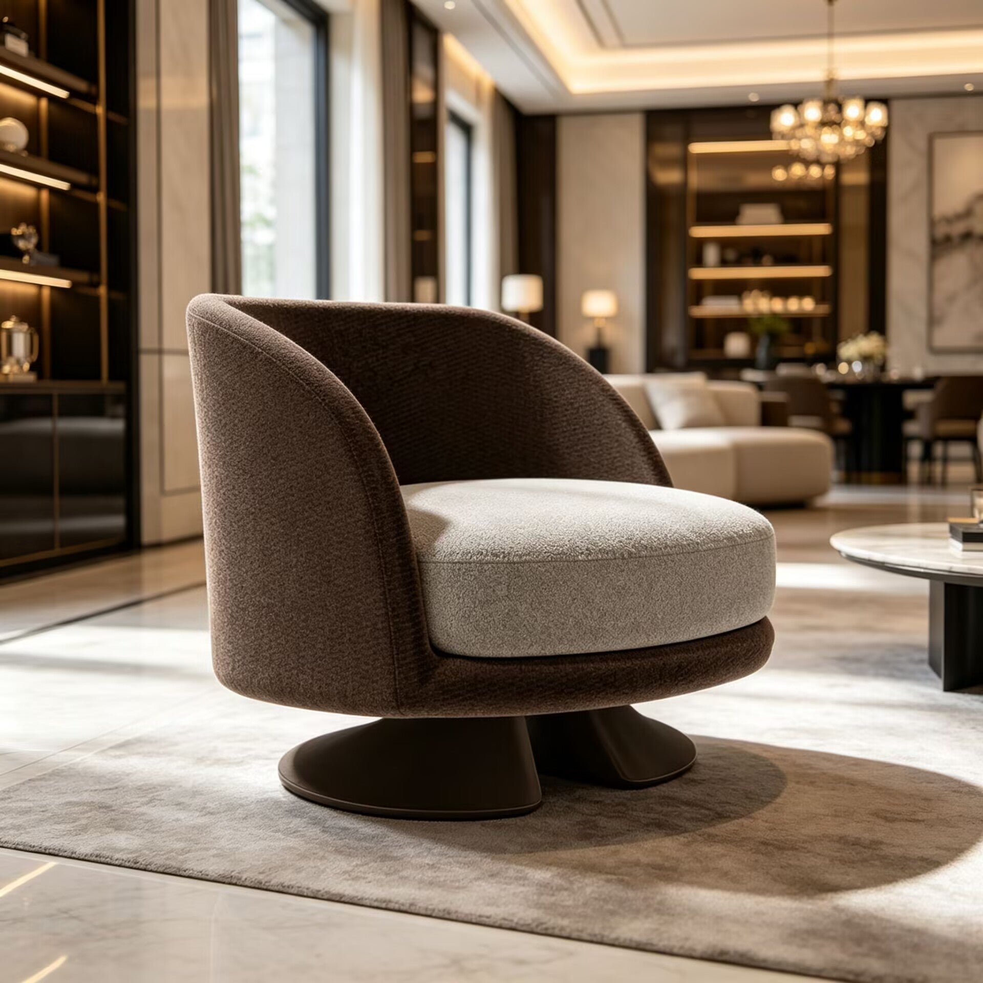 Demitasse Upscale Creativity Minimalism Fabric Customize Armchair