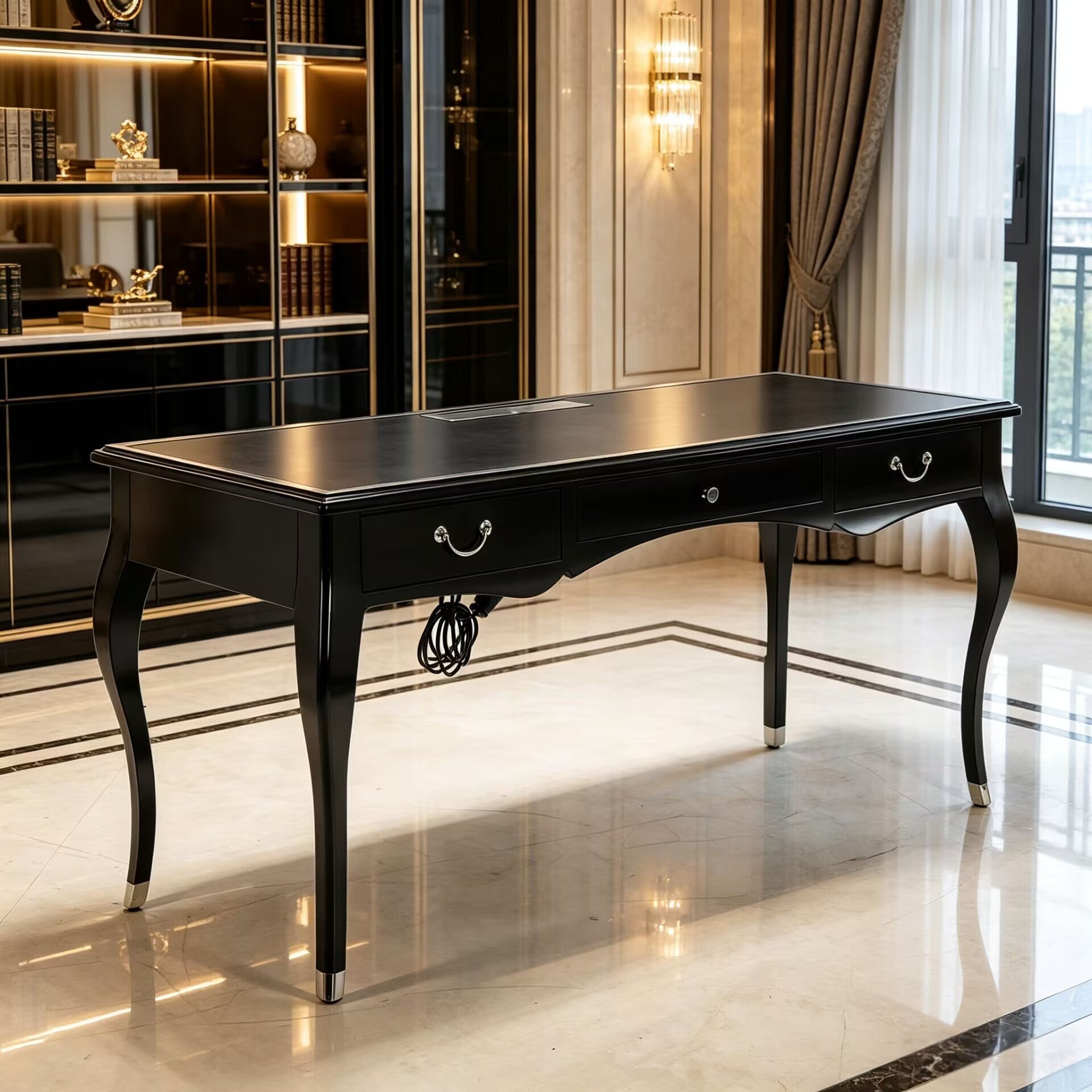 High Quality Minimalism Art Upscale Solid Wood Office Desk